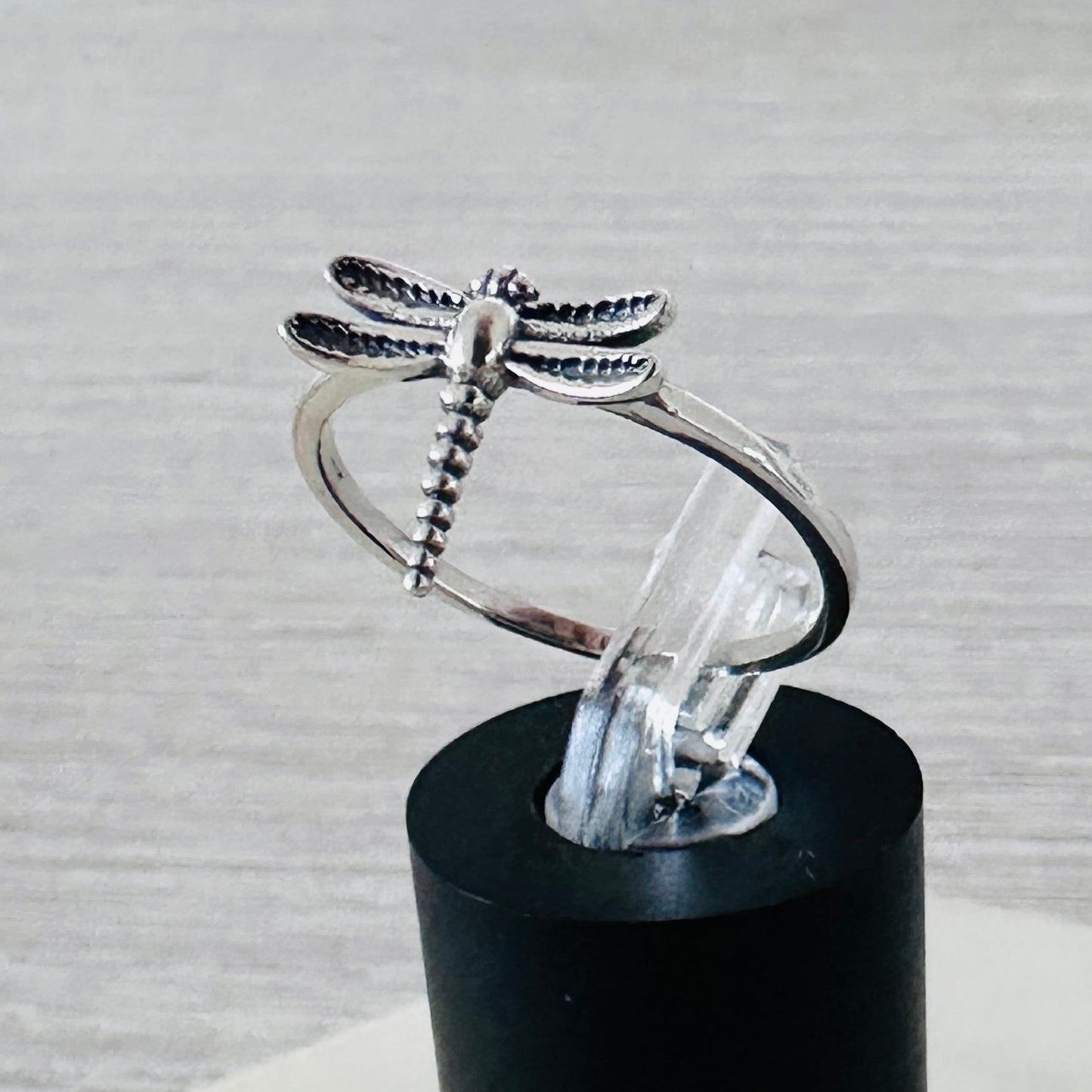 Sterling Silver Dainty Dragonfly Ring