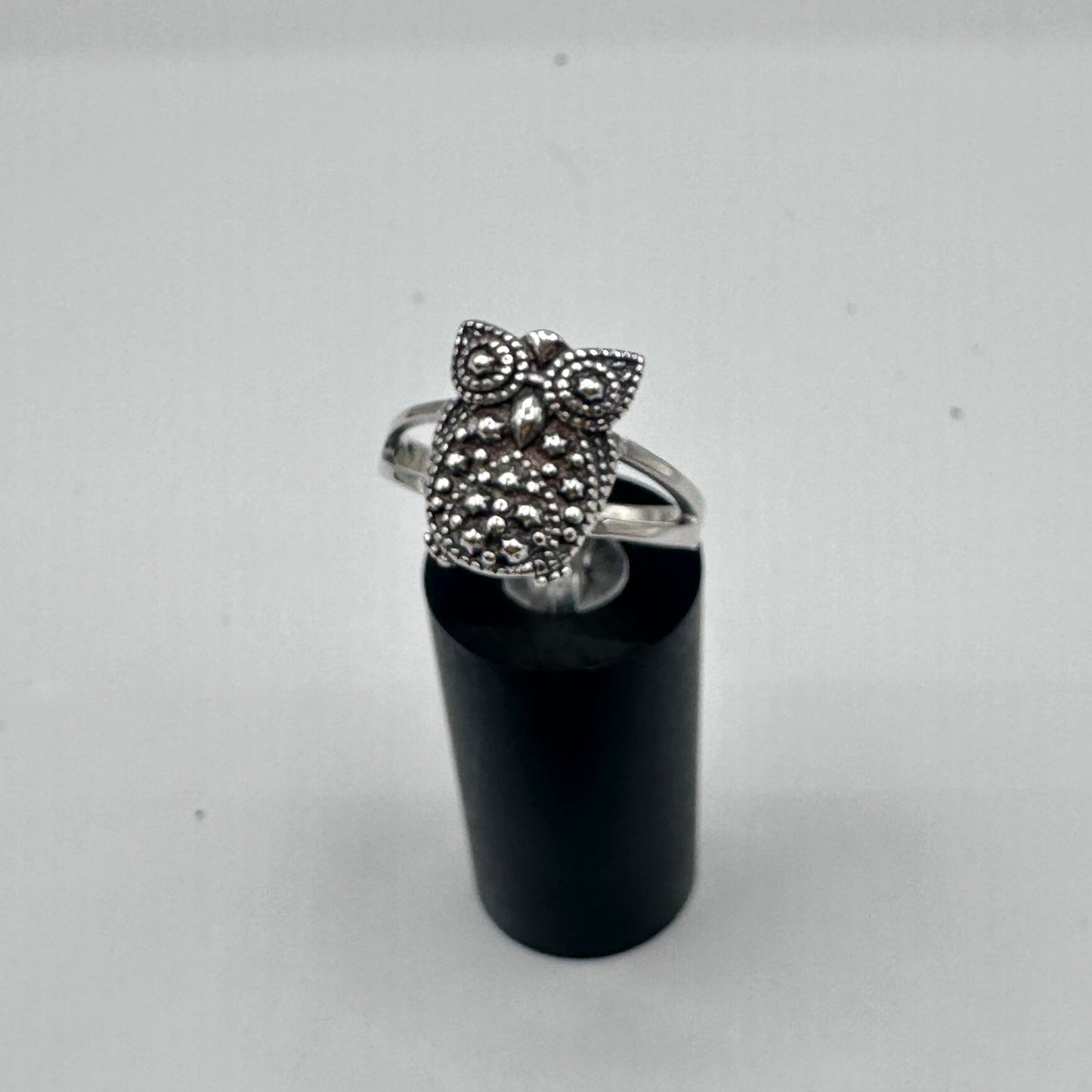 Owl Sterling Silver Ring