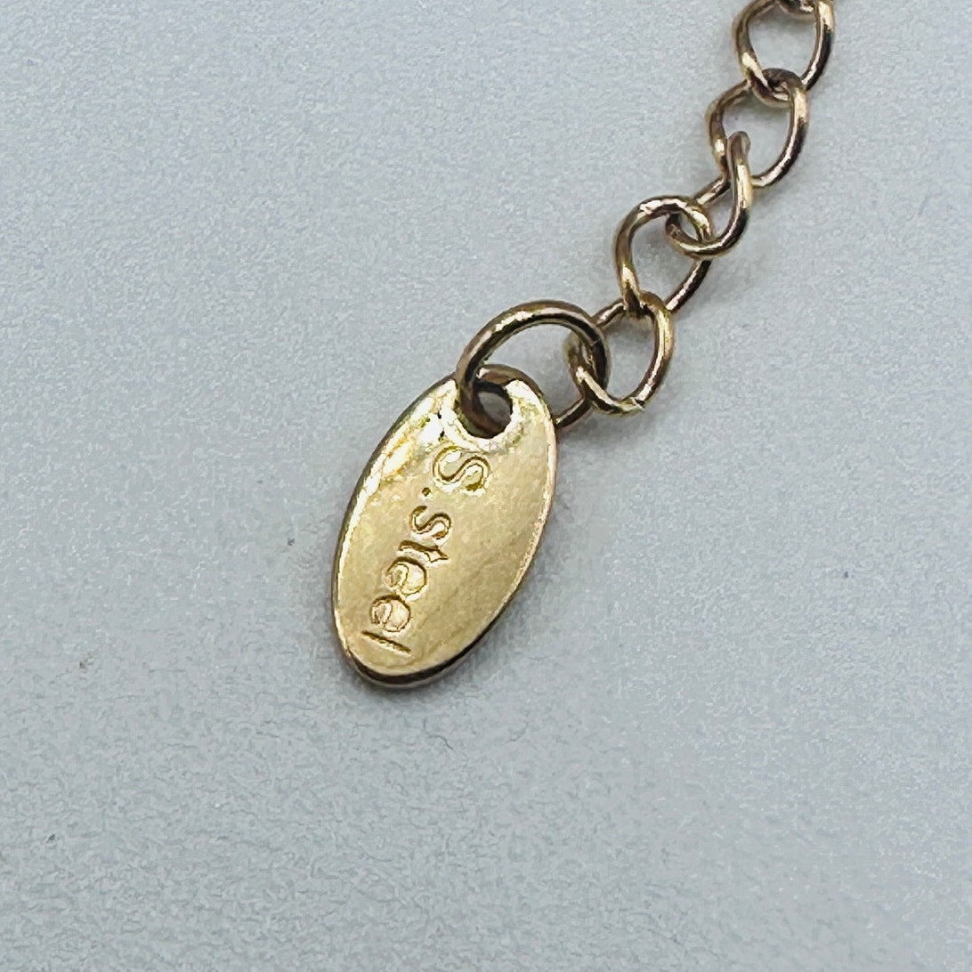 Gold-Plated Multi-Color Cubic Zirconia Choker Necklace-Stainless Steel