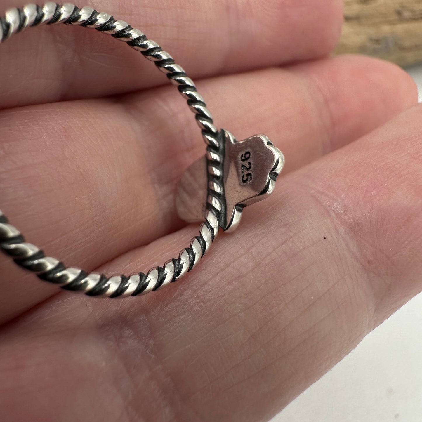 Hamsa Turquoise and Sterling Silver Ring