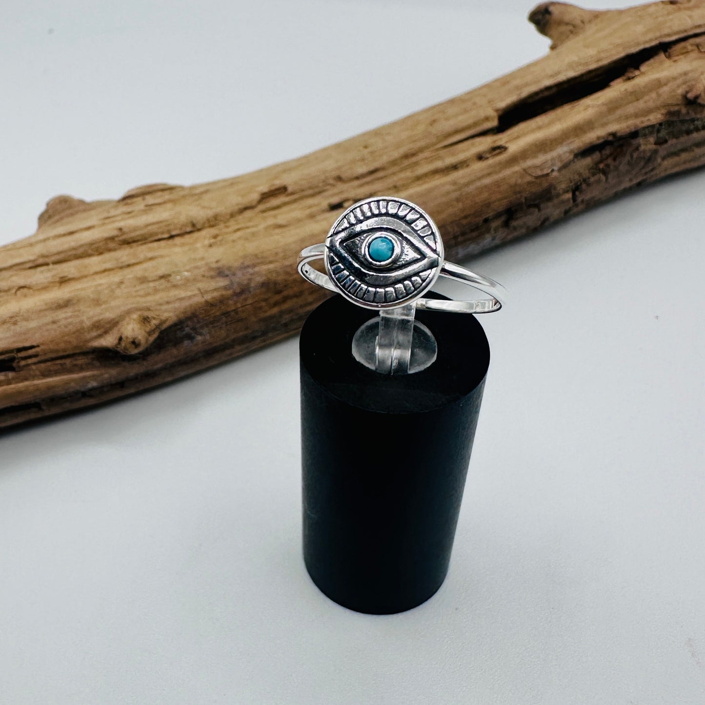 Evil Eye Turquoise Ring, Eye Ring