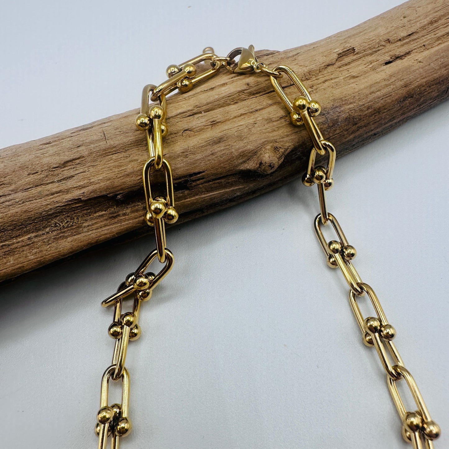 18K Gold Non-Tarnish Bold Chain Necklace
