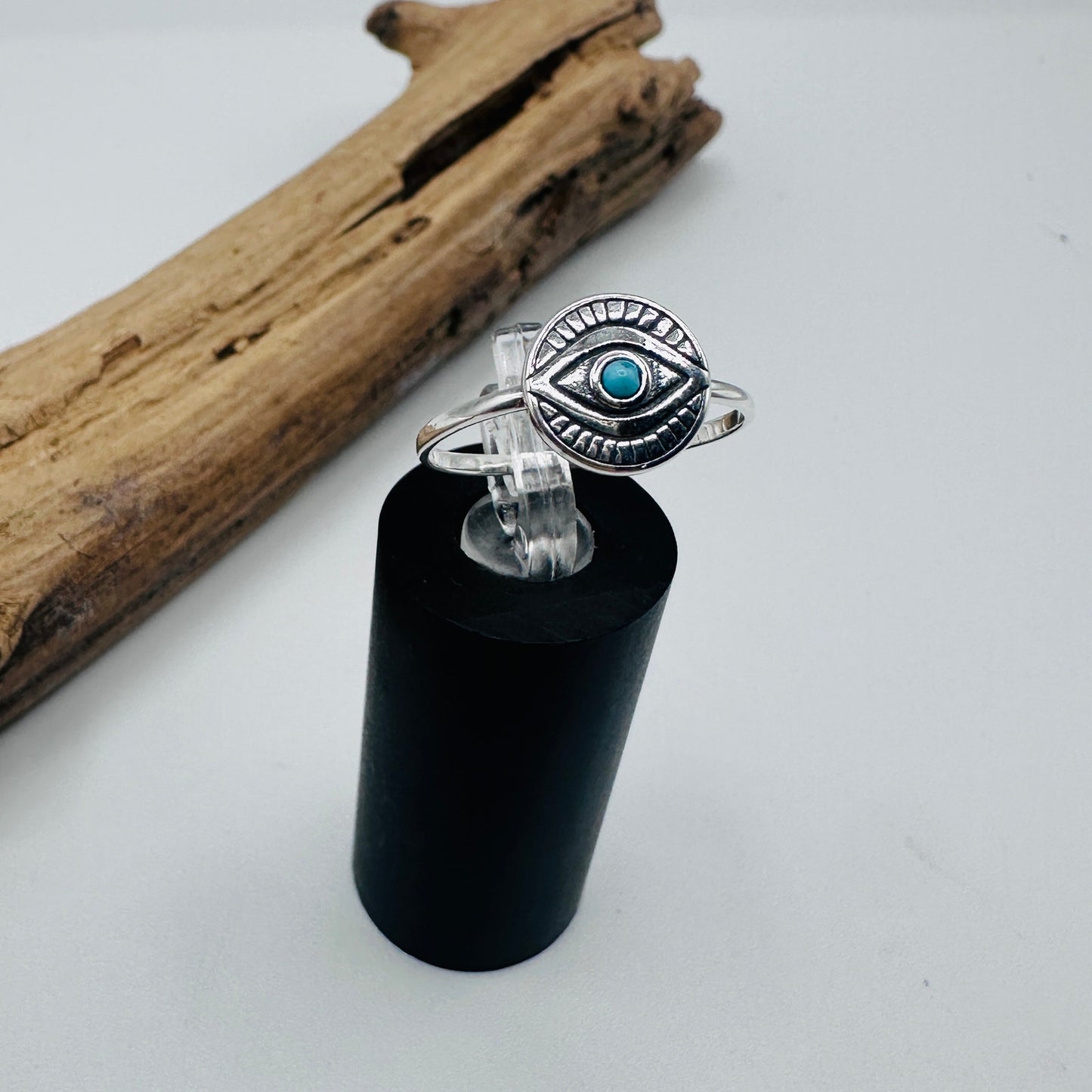 Evil Eye Turquoise Ring, Eye Ring