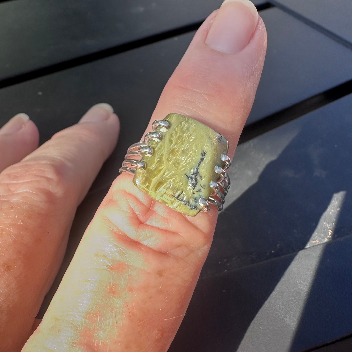 Tanzania Imperial Opal Sterling Silver Gemstone Ring