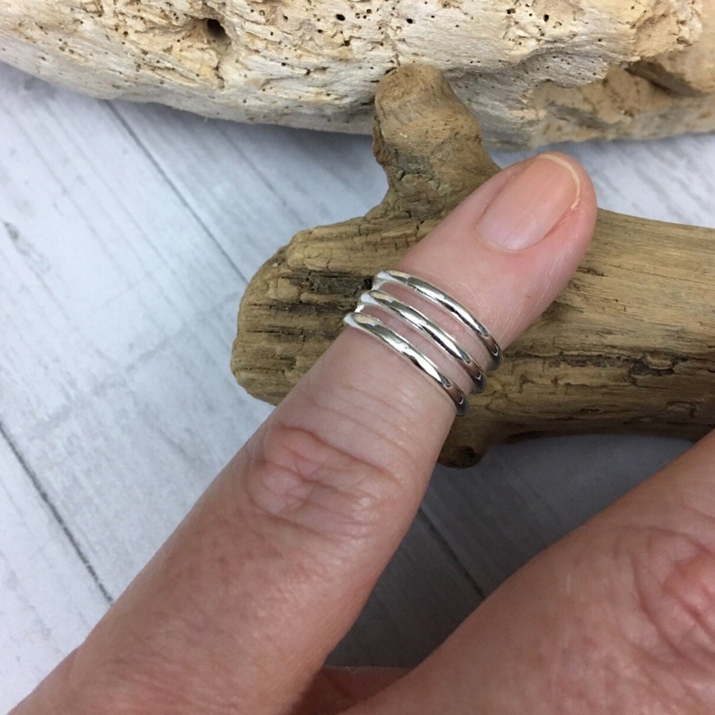 Triple Band Sterling Silver Toe Ring