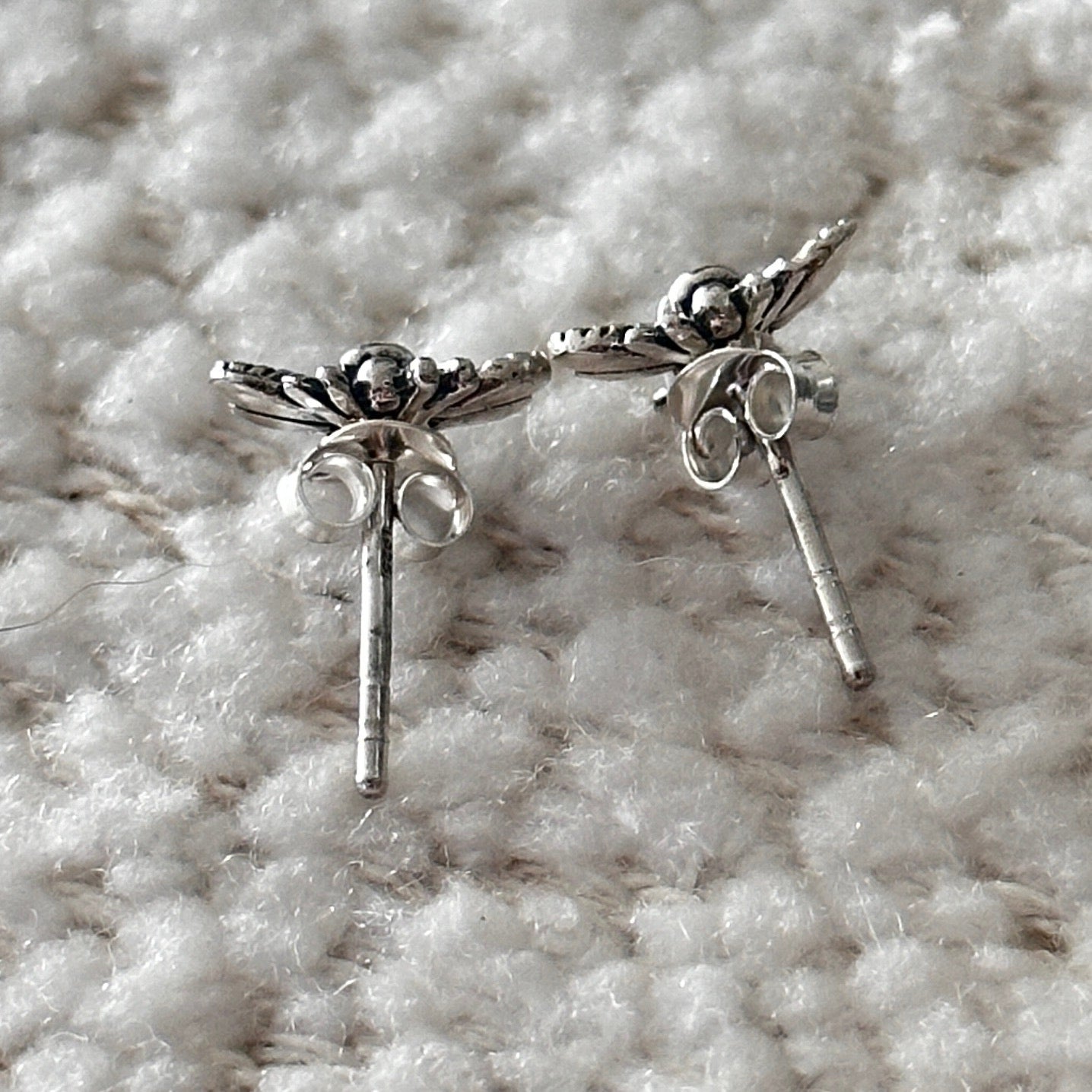 Bumble Bee Sterling Silver Stud Earrings