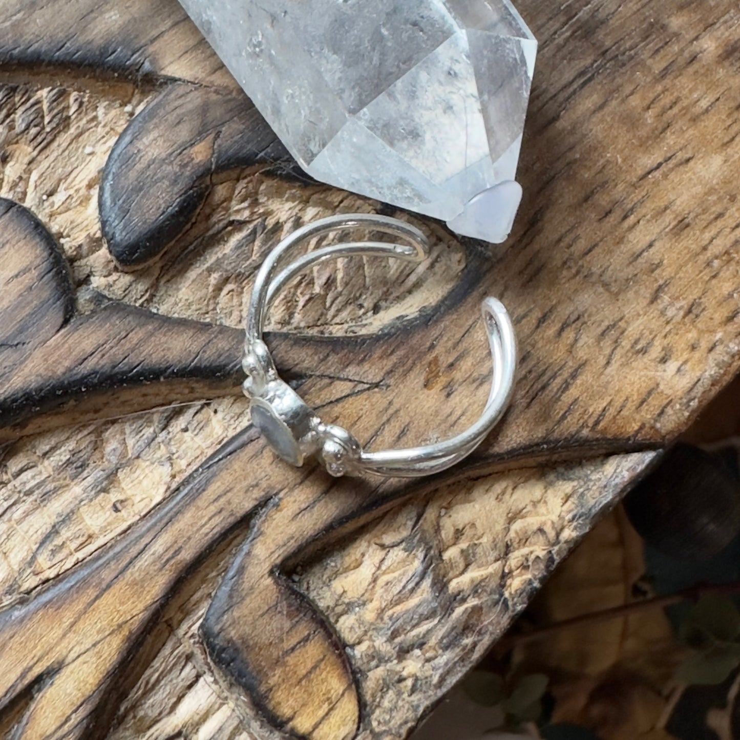 Moonstone Sterling Silver Toe Ring