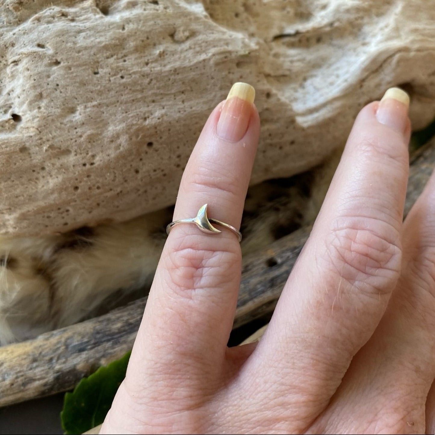 Sterling Silver Crescent Moon Toe Ring