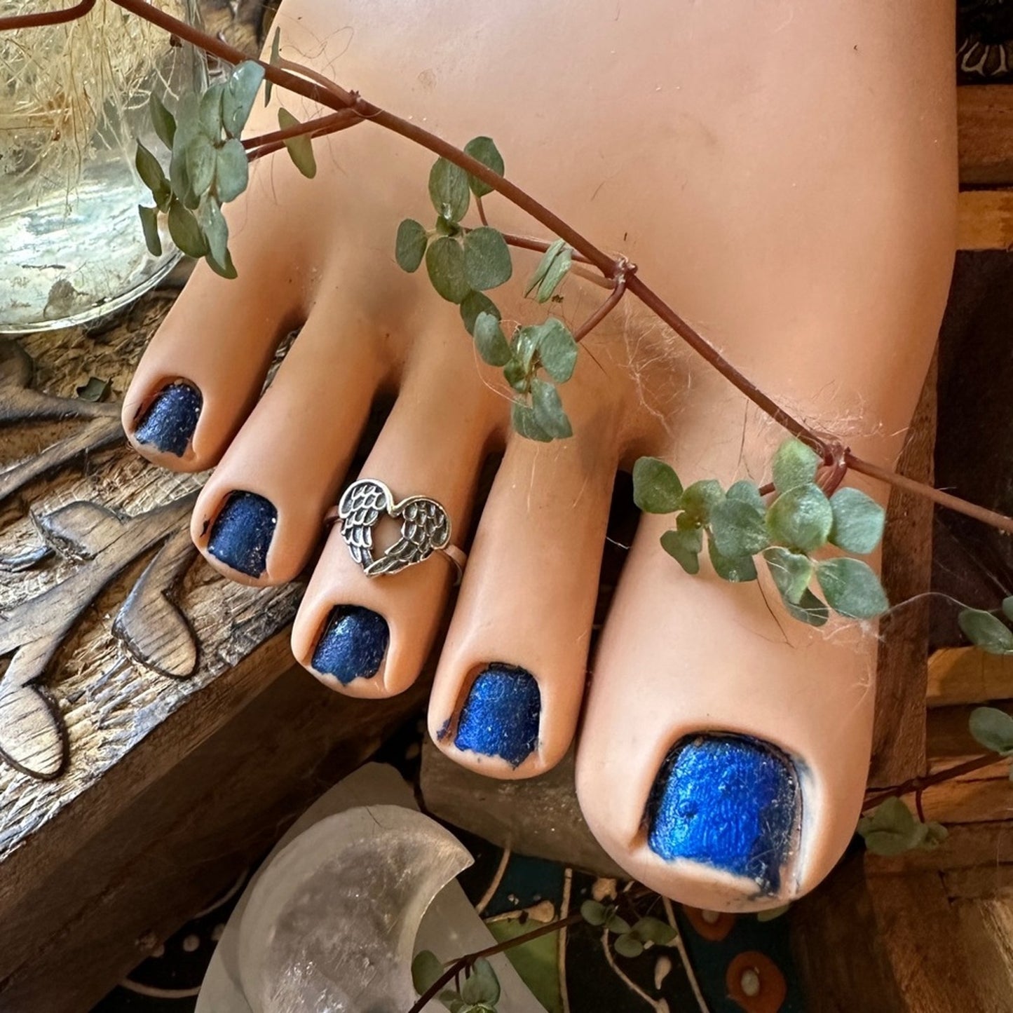 Angel Wings Sterling Silver Toe Ring