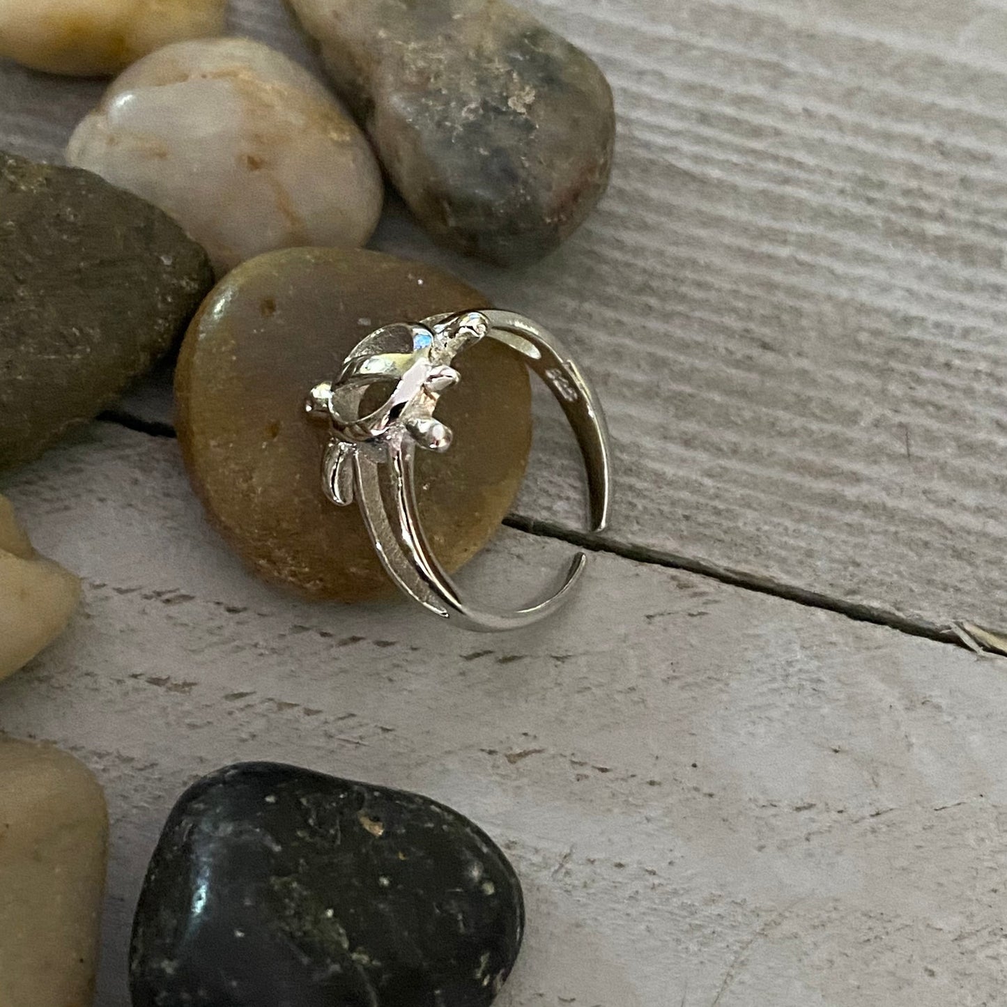 Sterling Silver Turtle Toe Ring Midi Ring