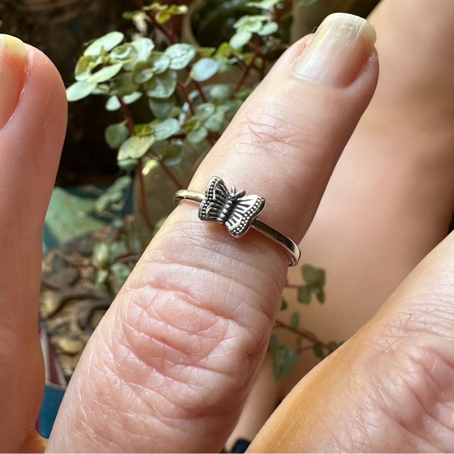 Butterfly Sterling Silver Toe Ring