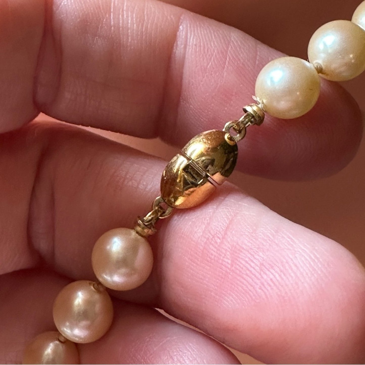 Vintage 70’s Monet Faux Pearl Necklace