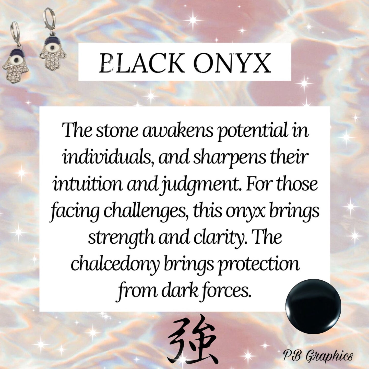 Mermaid Black Onyx Sterling Silver Necklace