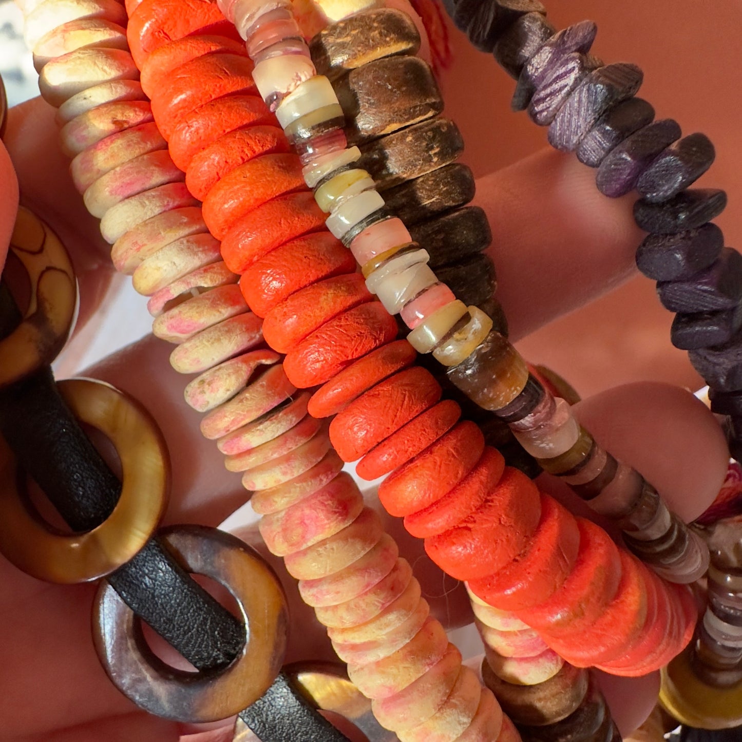 Vintage Harajuku Lovers Multi Strand Multi Beaded Necklace
