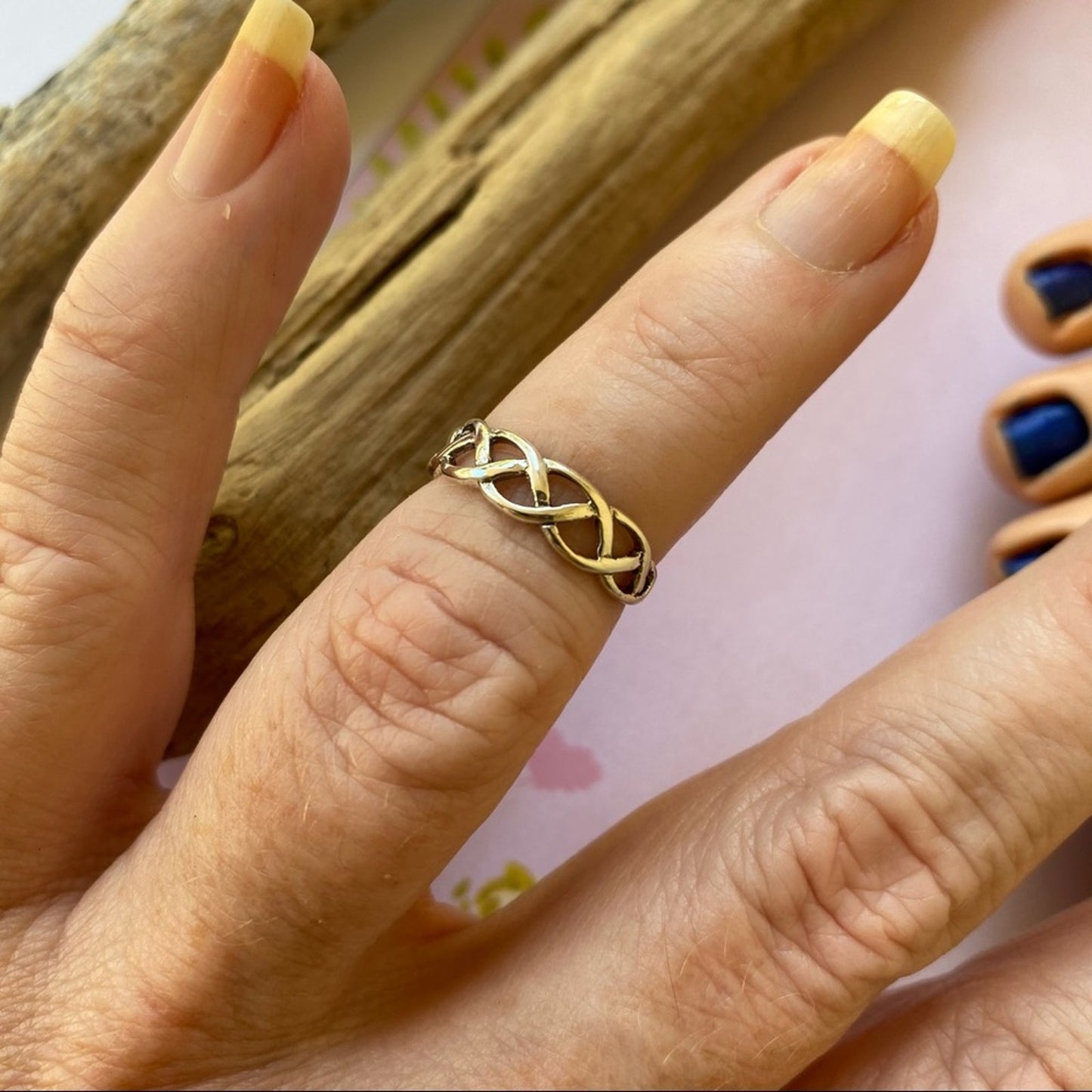 Sterling Silver Celtic Weave Toe Ring