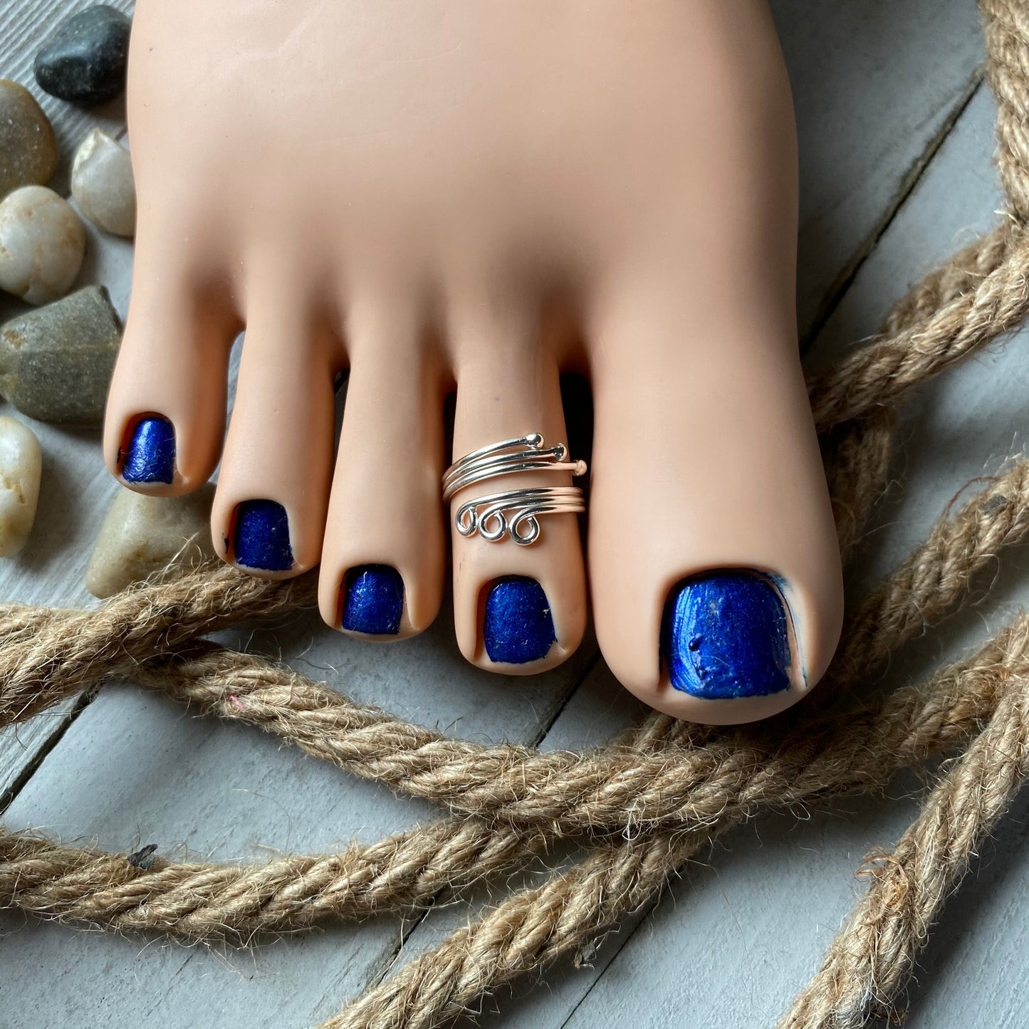 Sterling Silver Wrap Around Toe Ring
