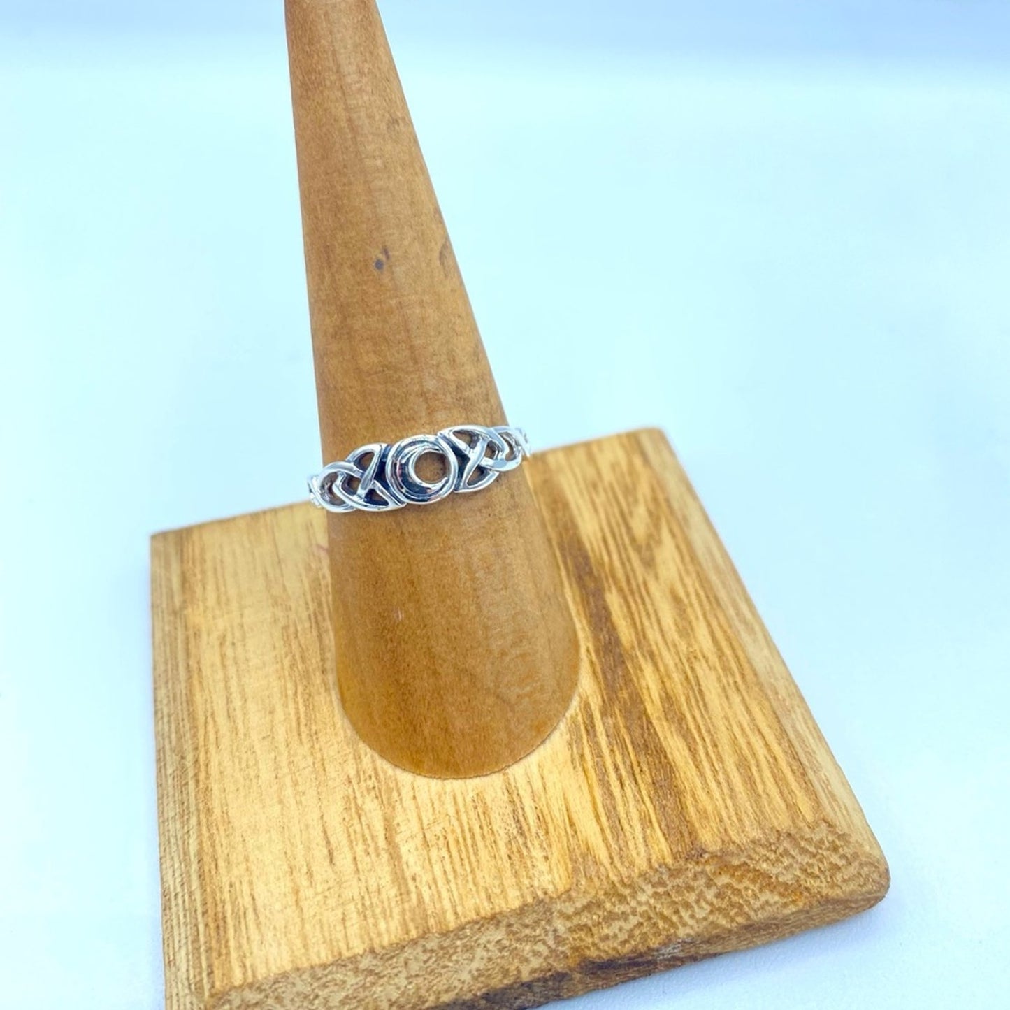 Sterling Silver Celtic Moon Ring