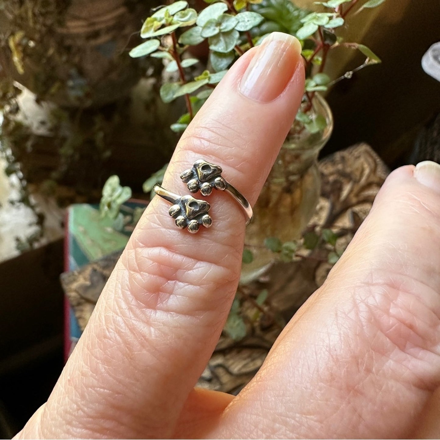 Animal Paws Sterling Silver Toe Ring
