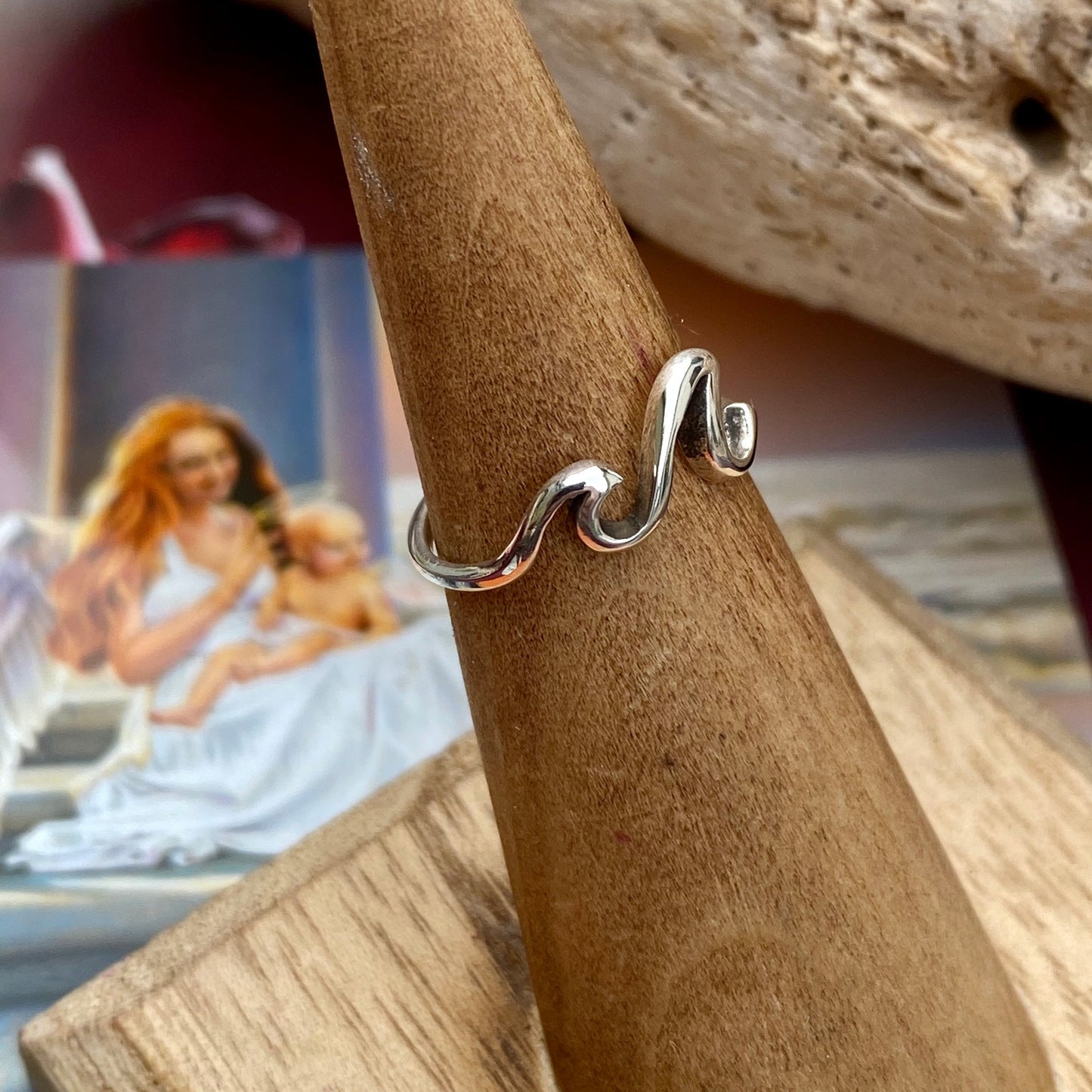 Sterling Silver Double Wave Toe Ring