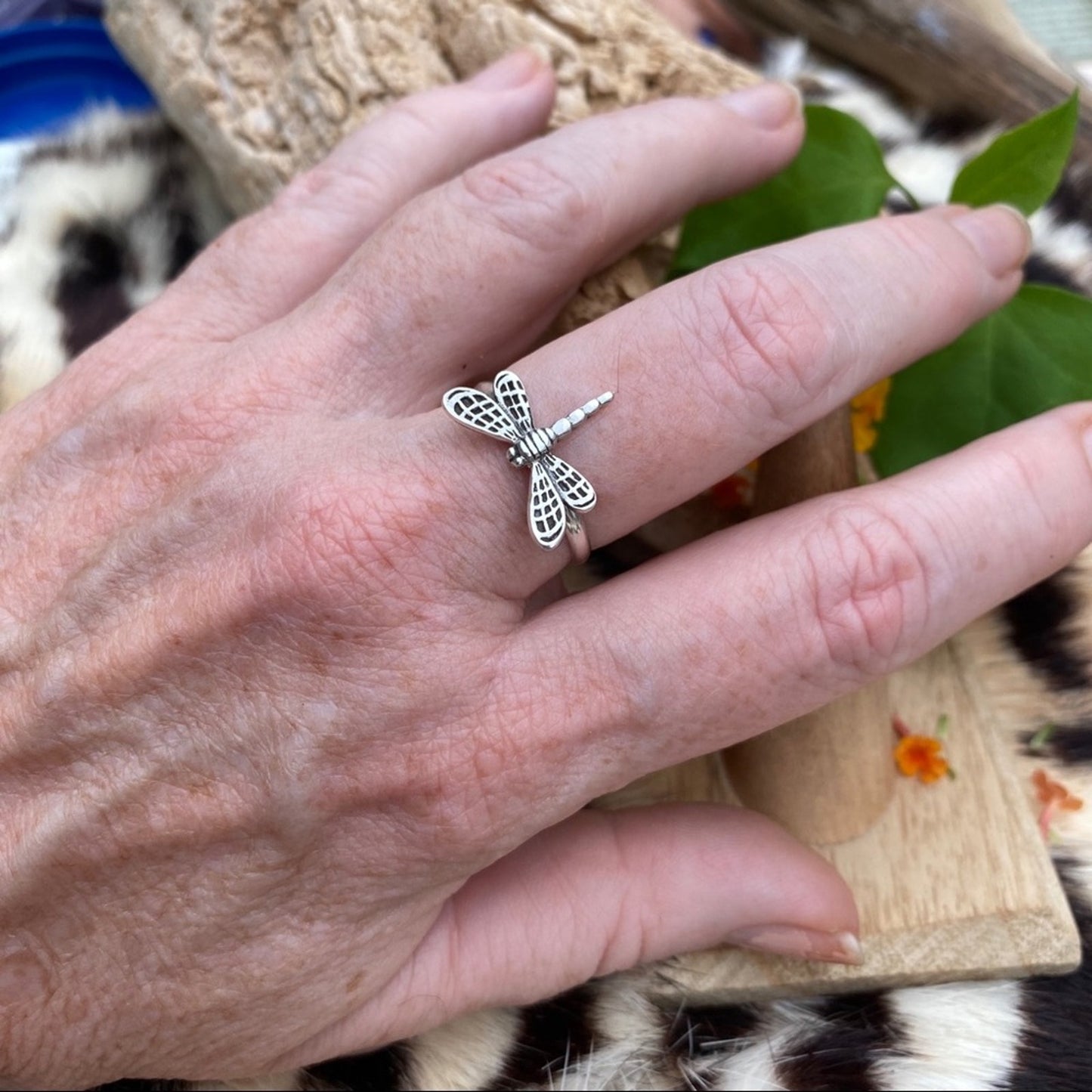 Sterling Silver Dragonfly Ring