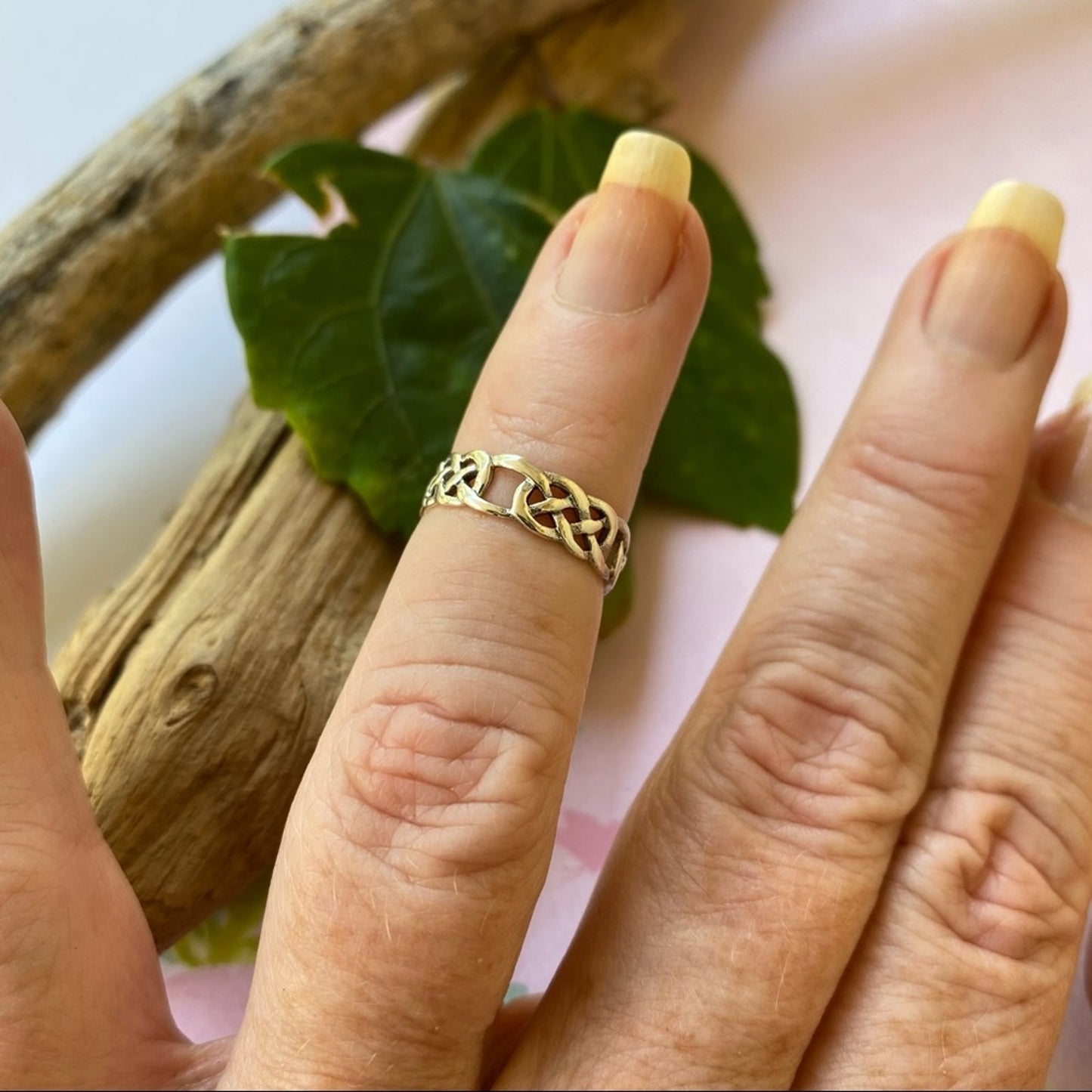 Sterling Silver Celtic Weave Toe Ring