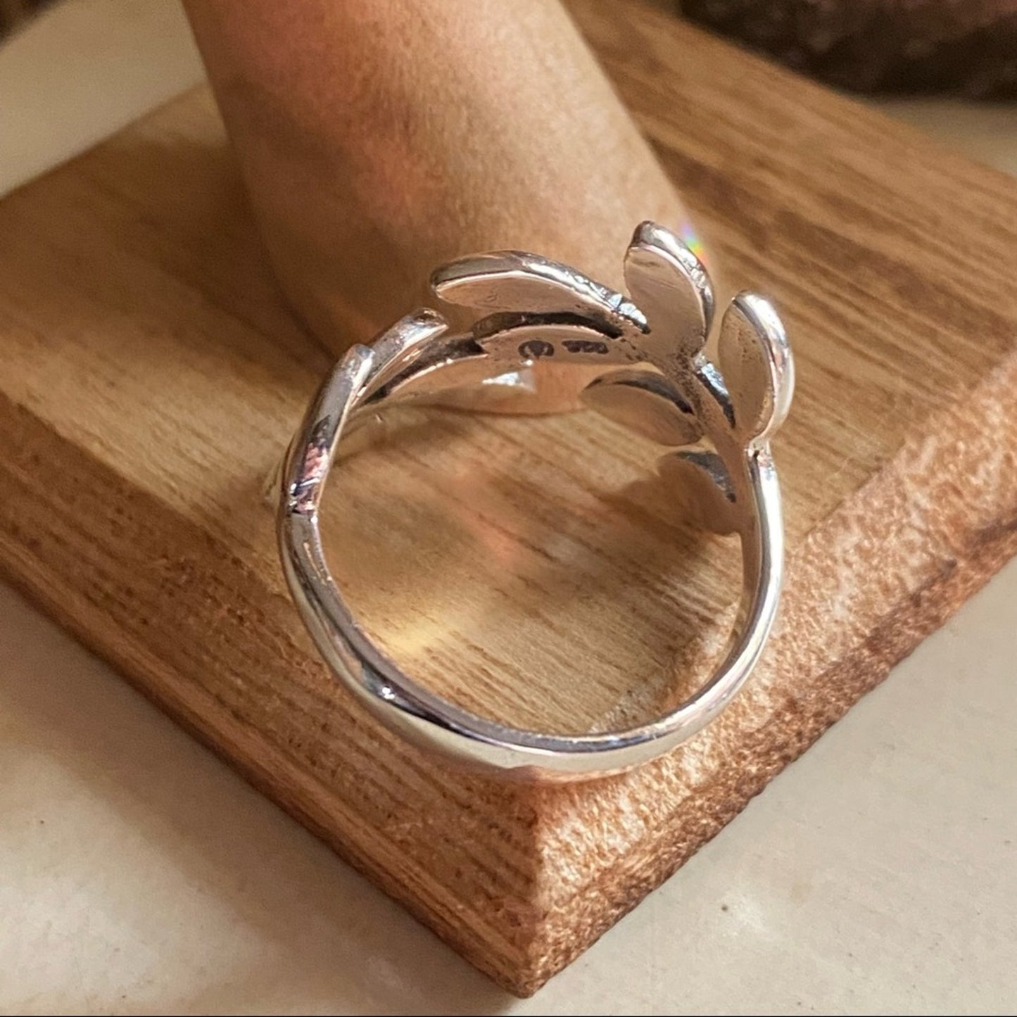 Vines Sterling Silver Leaves Ring