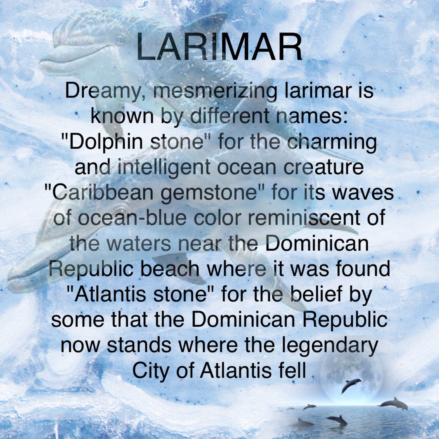 925 Sterling Silver Larimar & Moonstone Pendant-Genuine Dominican