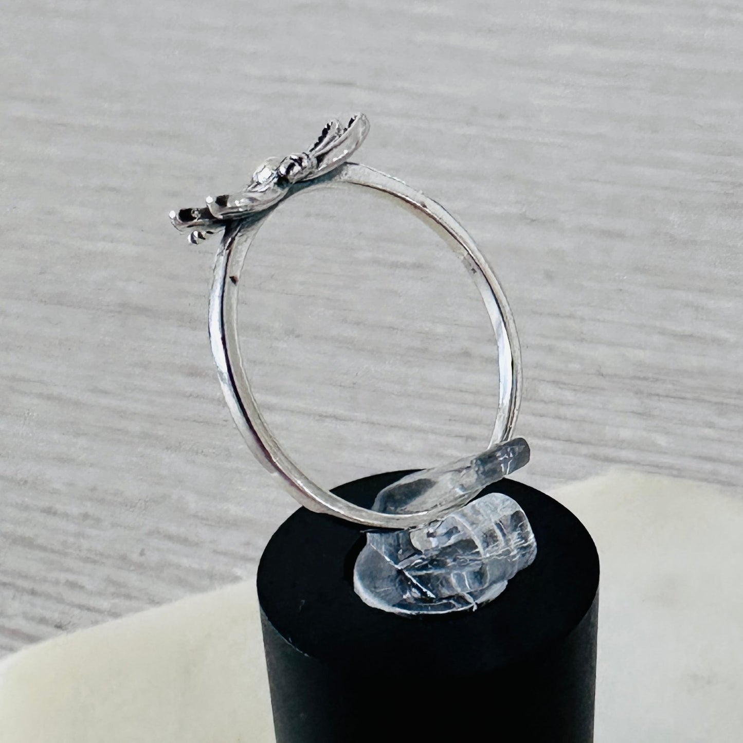 Sterling Silver Dainty Dragonfly Ring