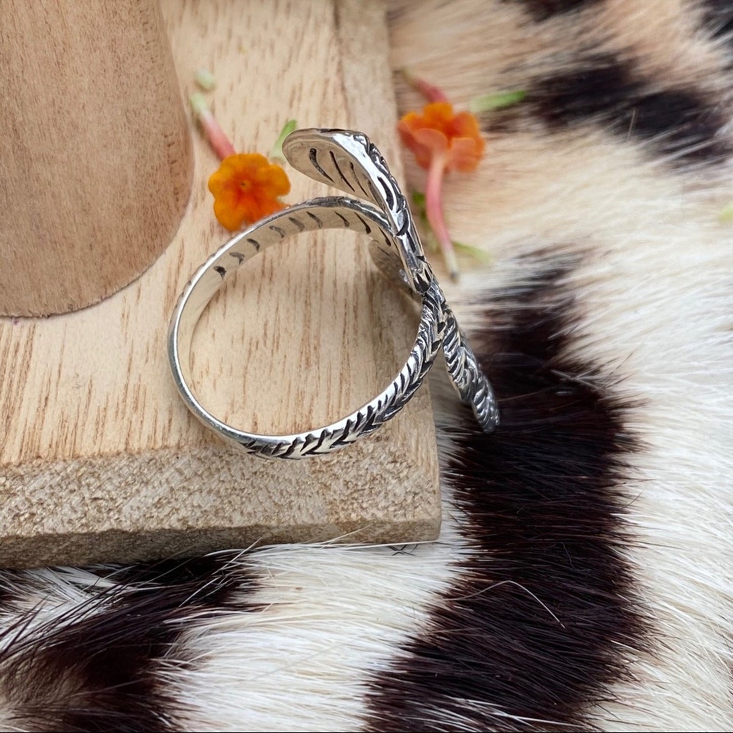 Sterling Silver Snake Cobra Ring With Black Onyx Eyes