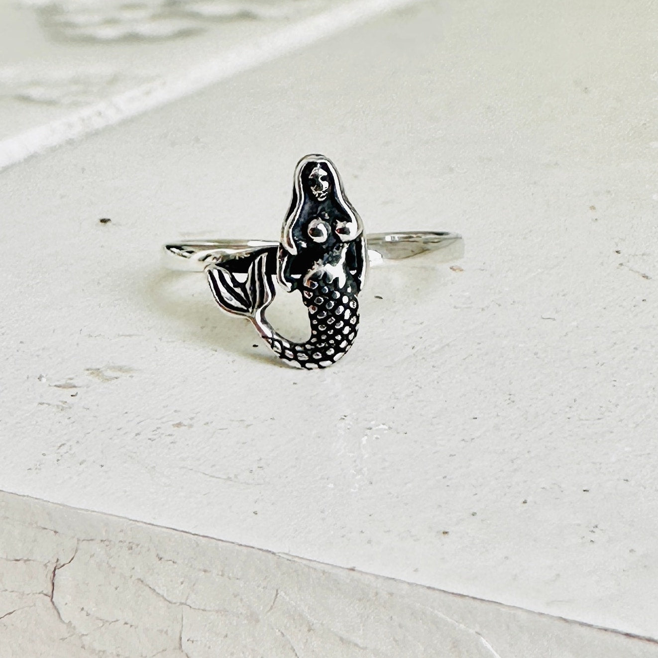 Mermaid Sterling Silver Toe Ring