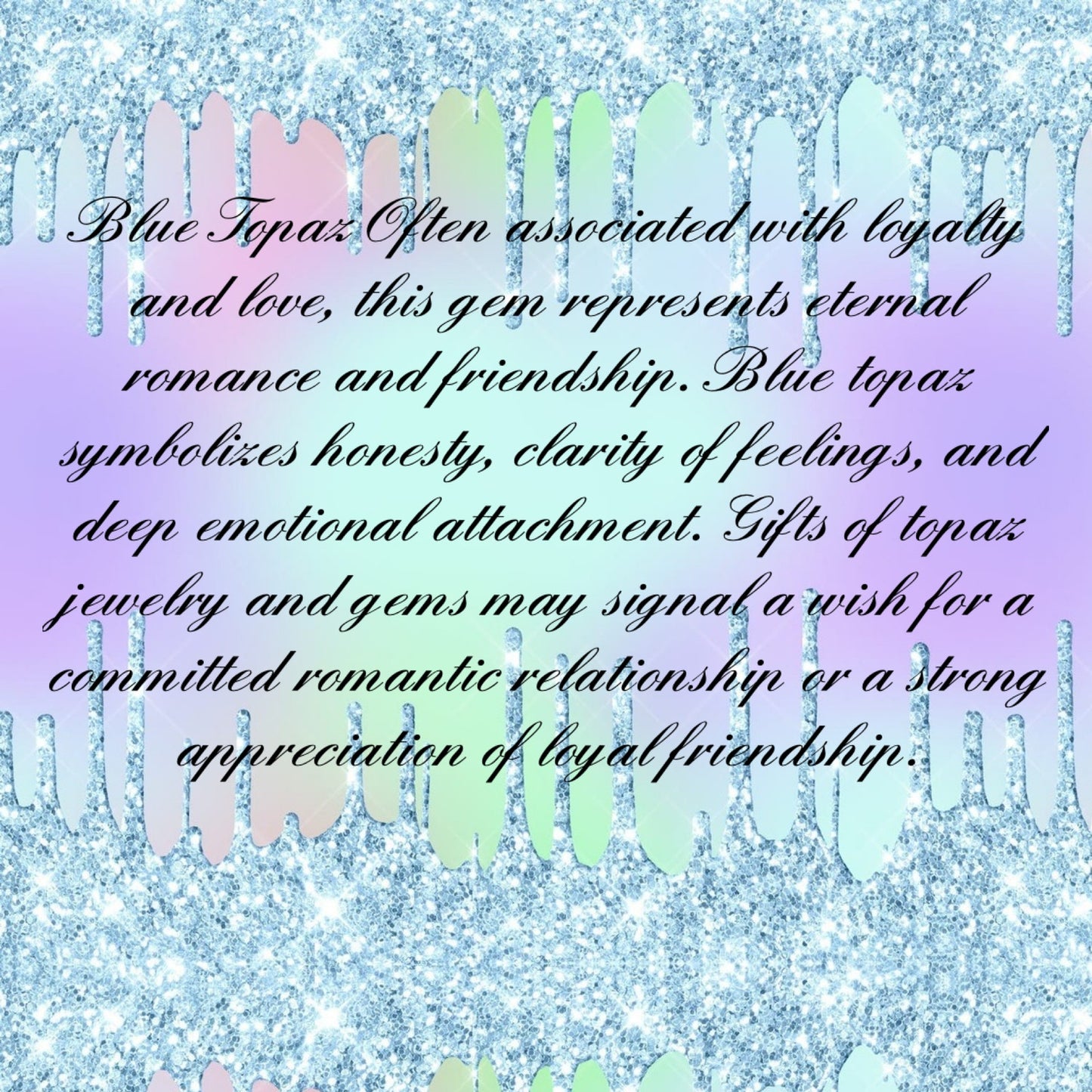 Sterling Silver Natural Rainbow Moonstone Rough & Blue Topaz Pendant