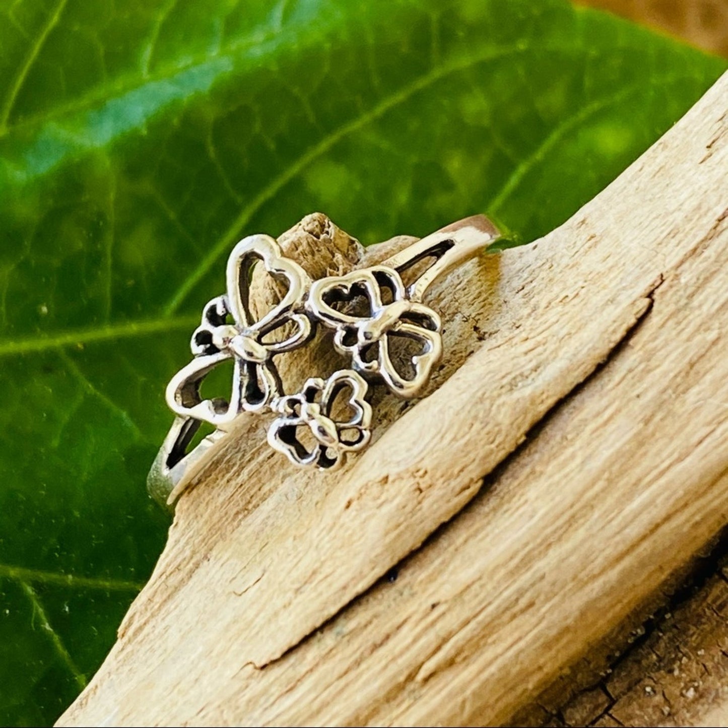 Sterling Silver Butterfly Mini Ring, Minimalist Ring, Butterfly Rings