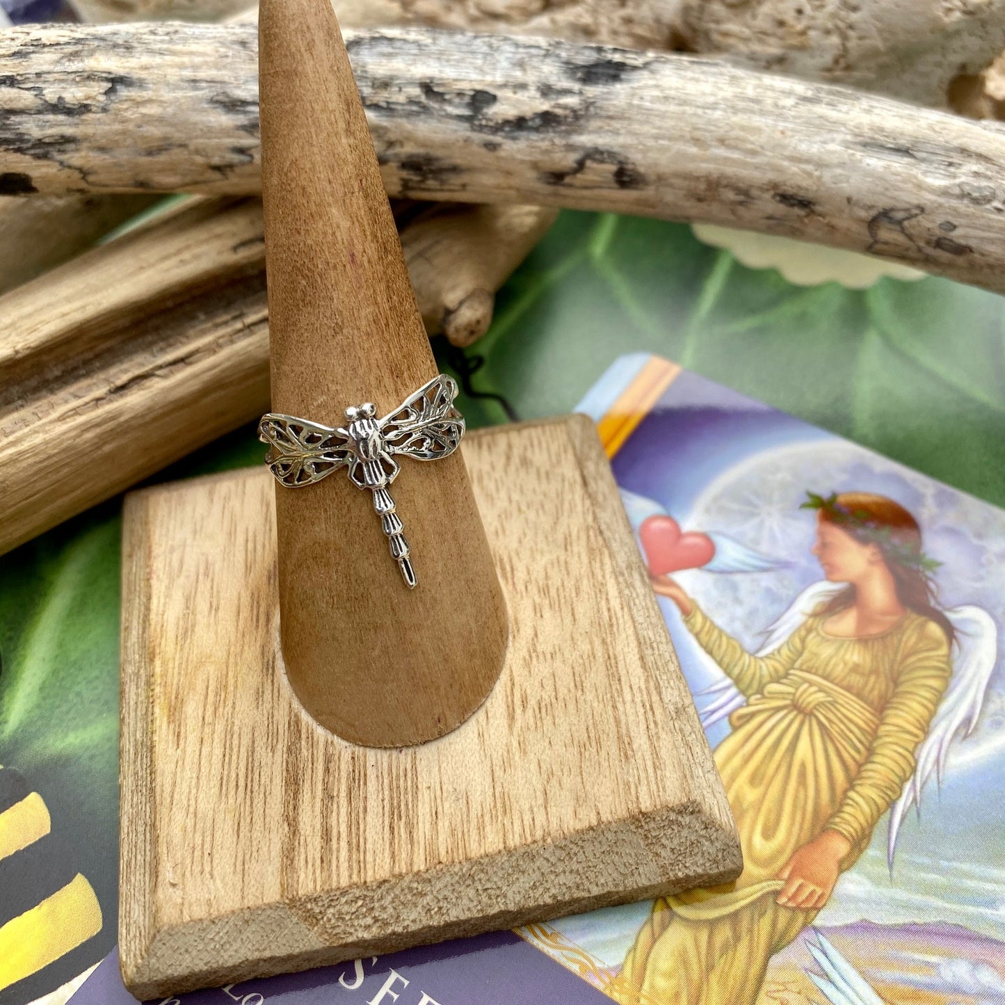 Dragonfly Filigree Sterling Silver Ring