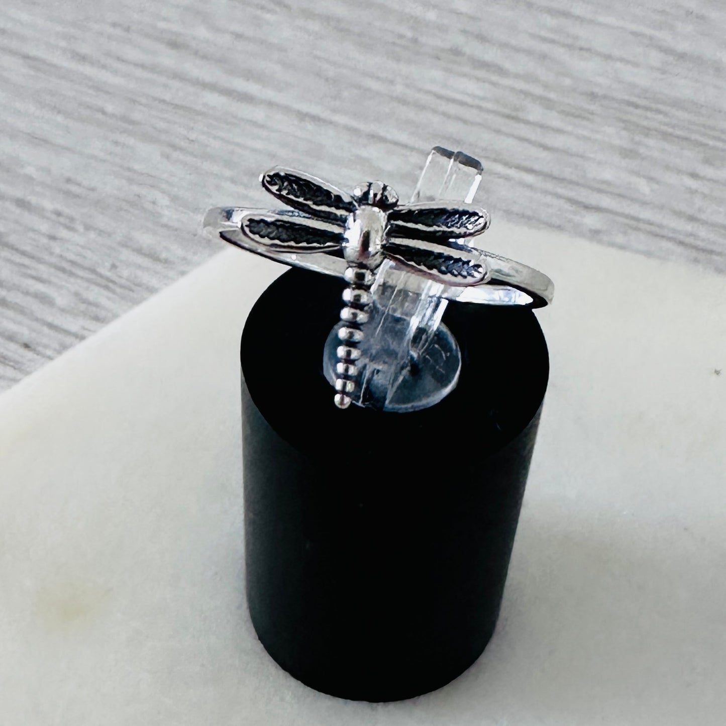 Sterling Silver Dainty Dragonfly Ring