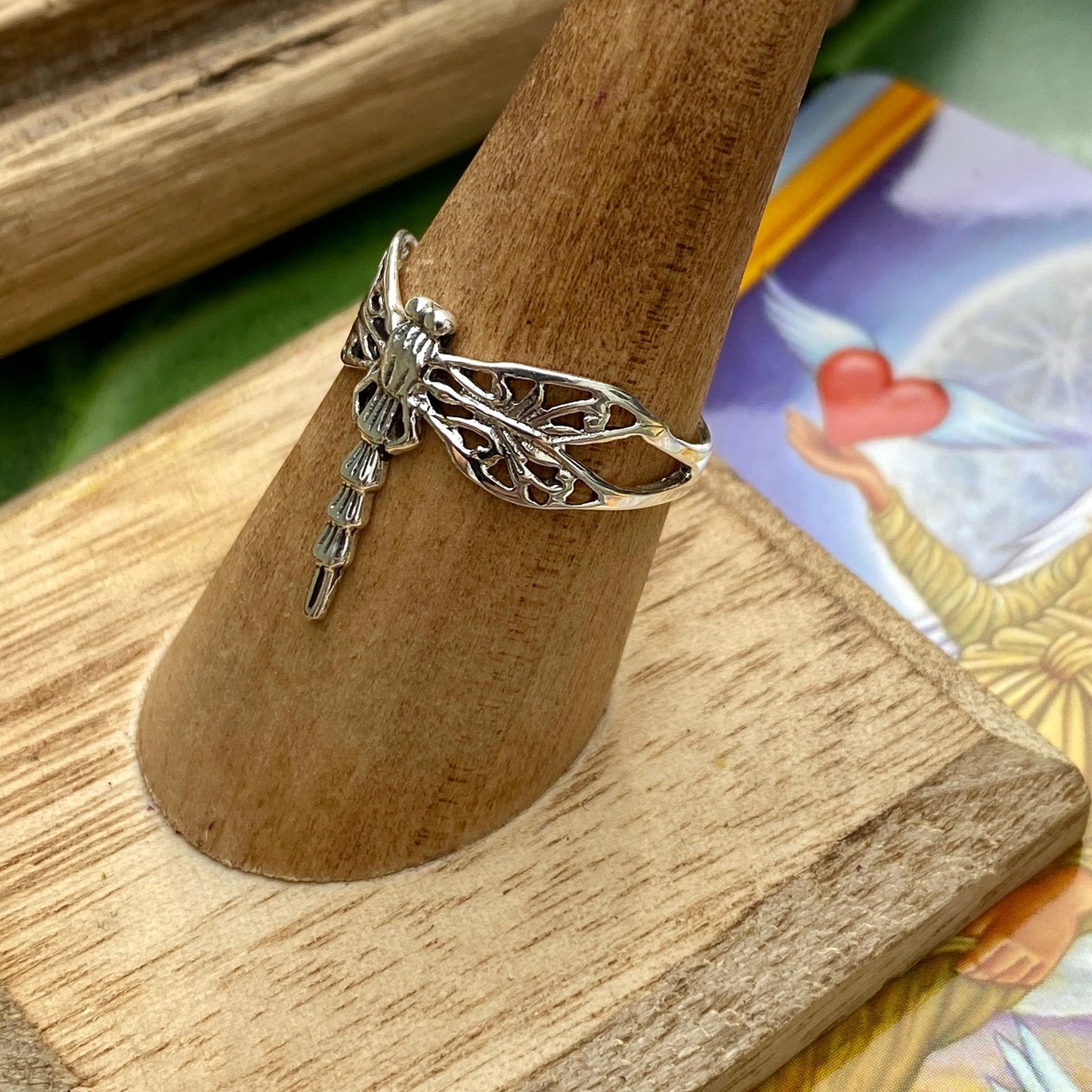 Dragonfly Filigree Sterling Silver Ring