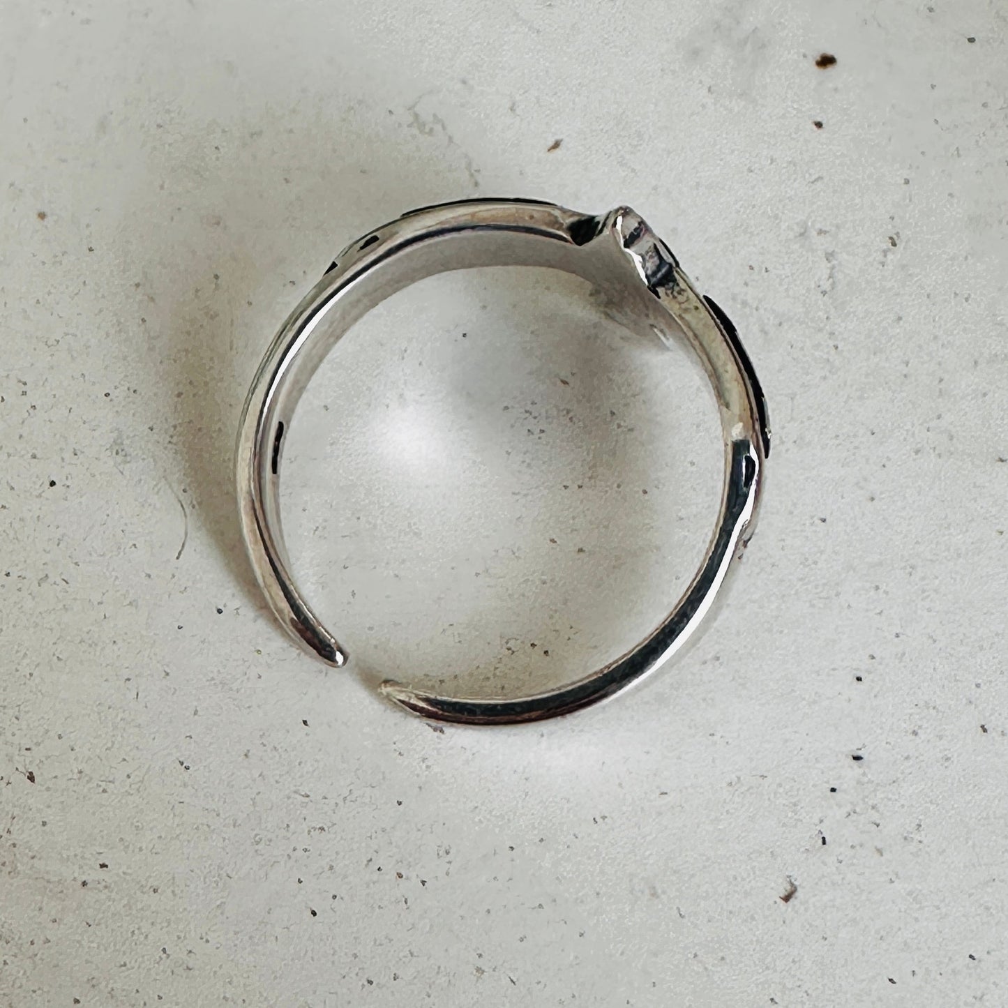 Aztec Celtic Raven Sterling Silver Toe Ring