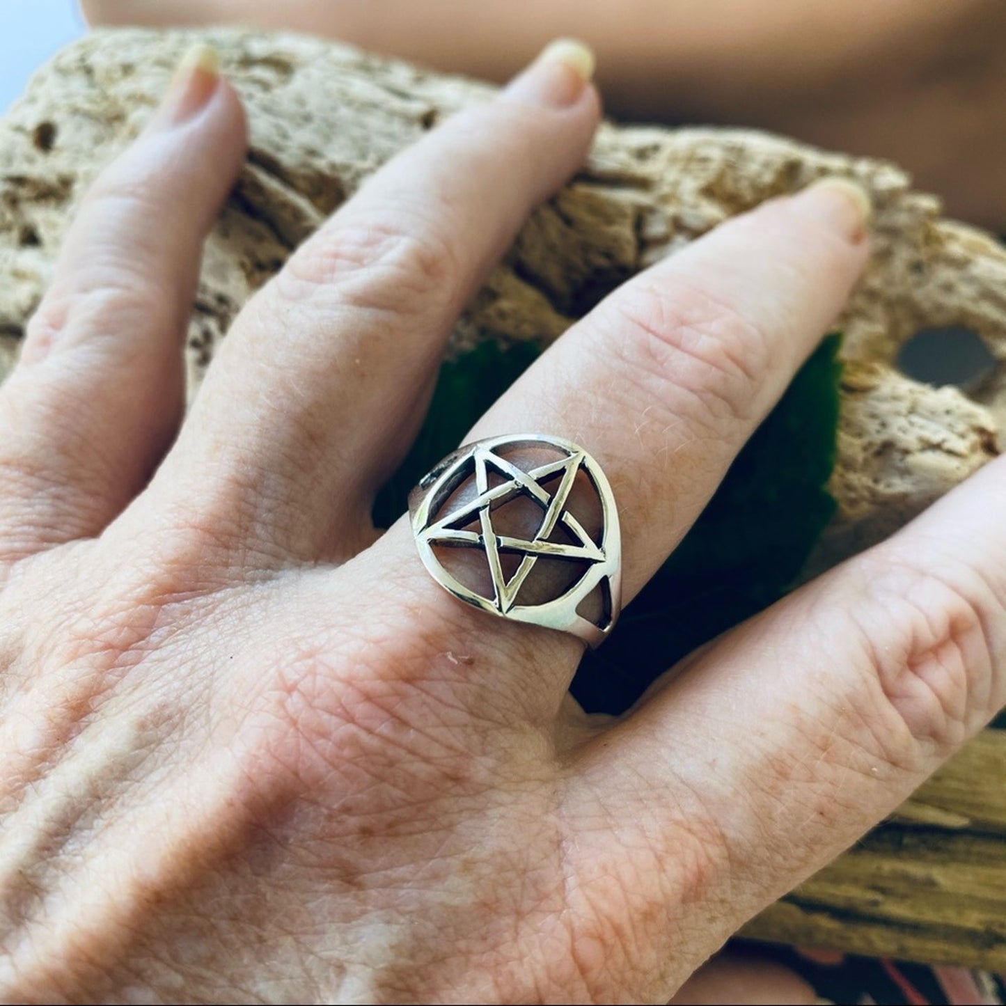 Sterling Silver Pentagram Ring