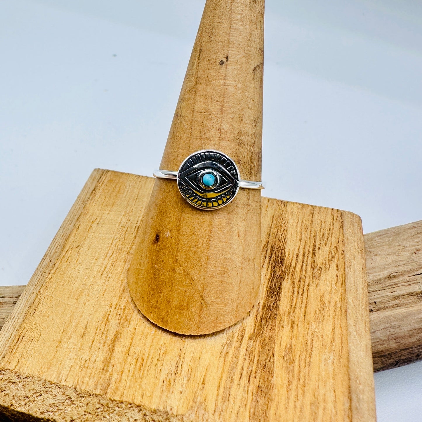 Evil Eye Turquoise Ring, Eye Ring