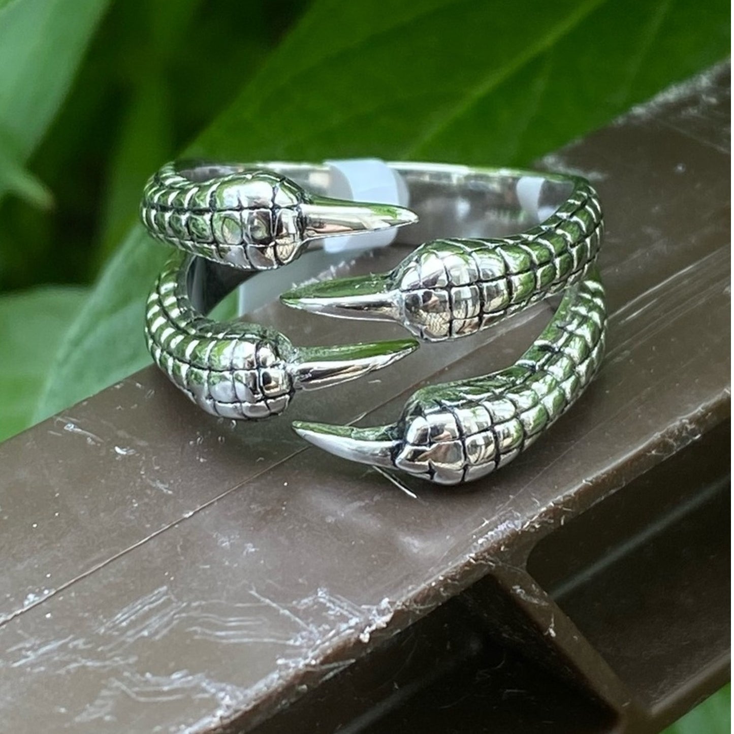 Mens Stainless Steel Gothic Claw Ring