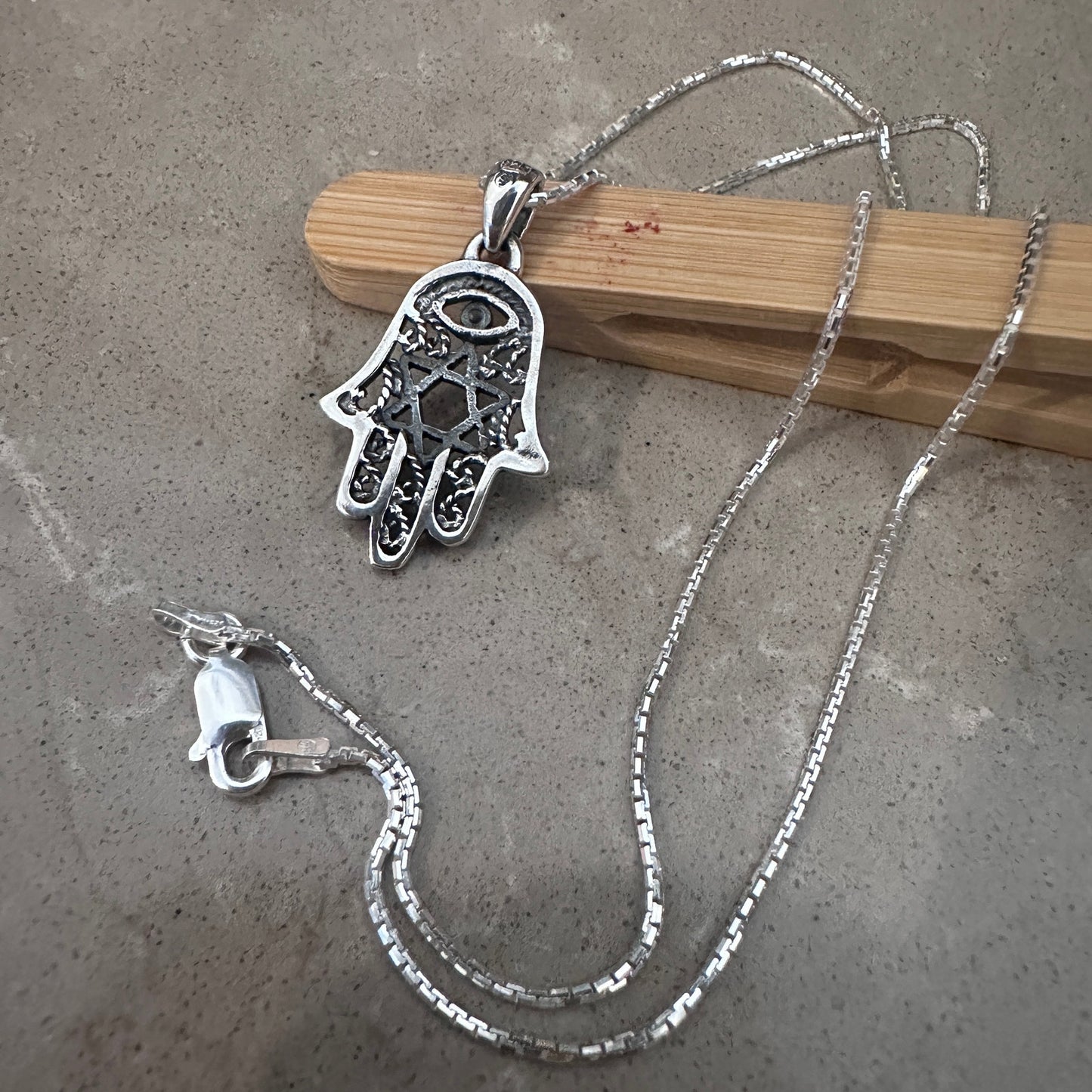 Hamsa ,Star of David , Evil Eye & Turquoise Necklace