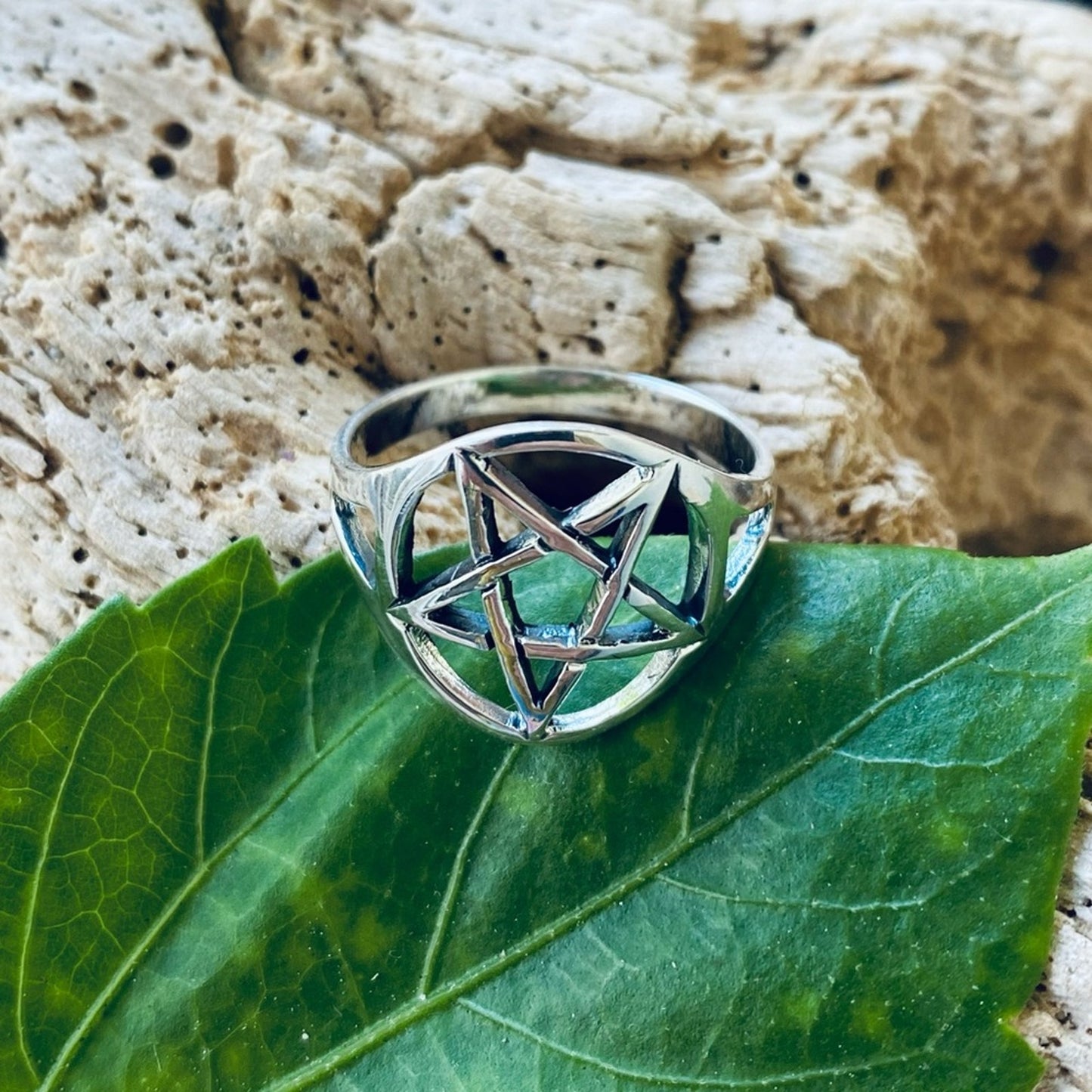 Sterling Silver Pentagram Ring