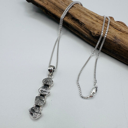 Herkimer Diamond Necklace – Sterling Silver 18”