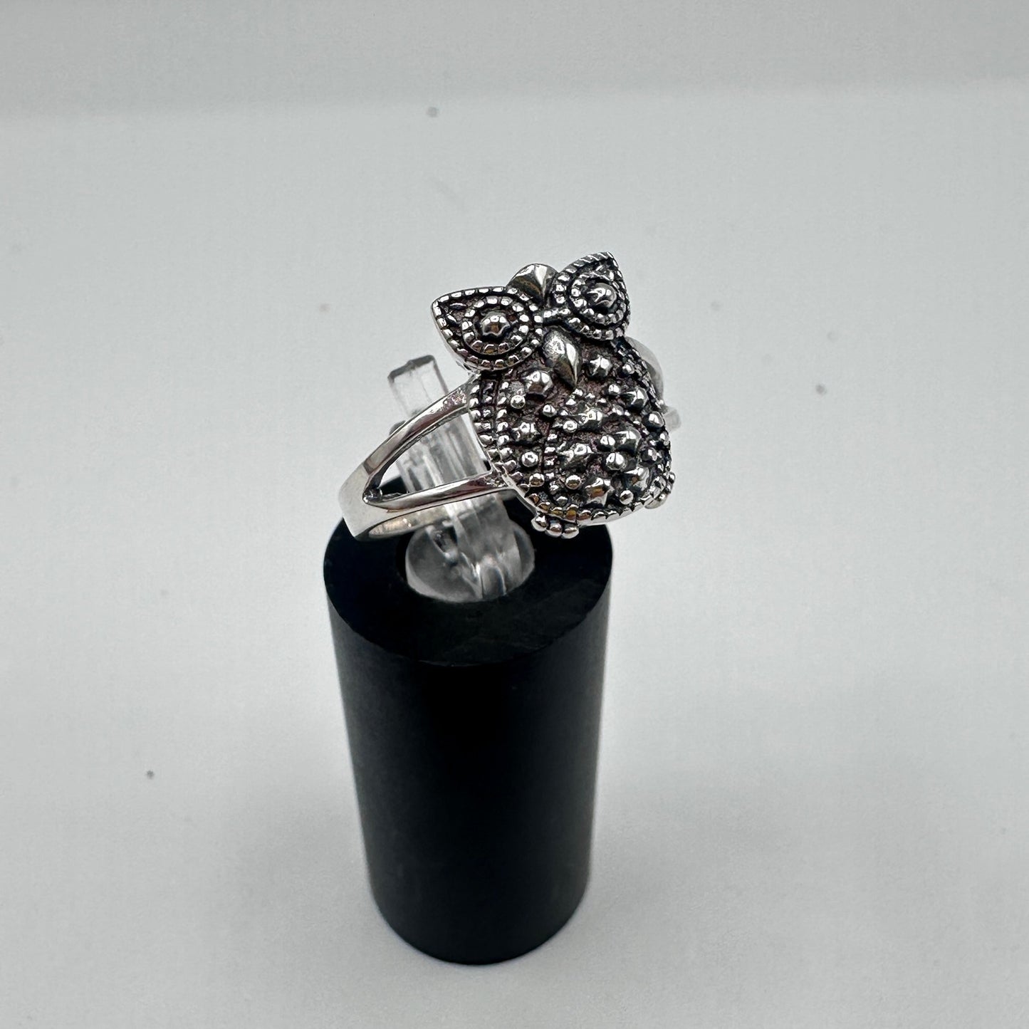 Owl Sterling Silver Ring
