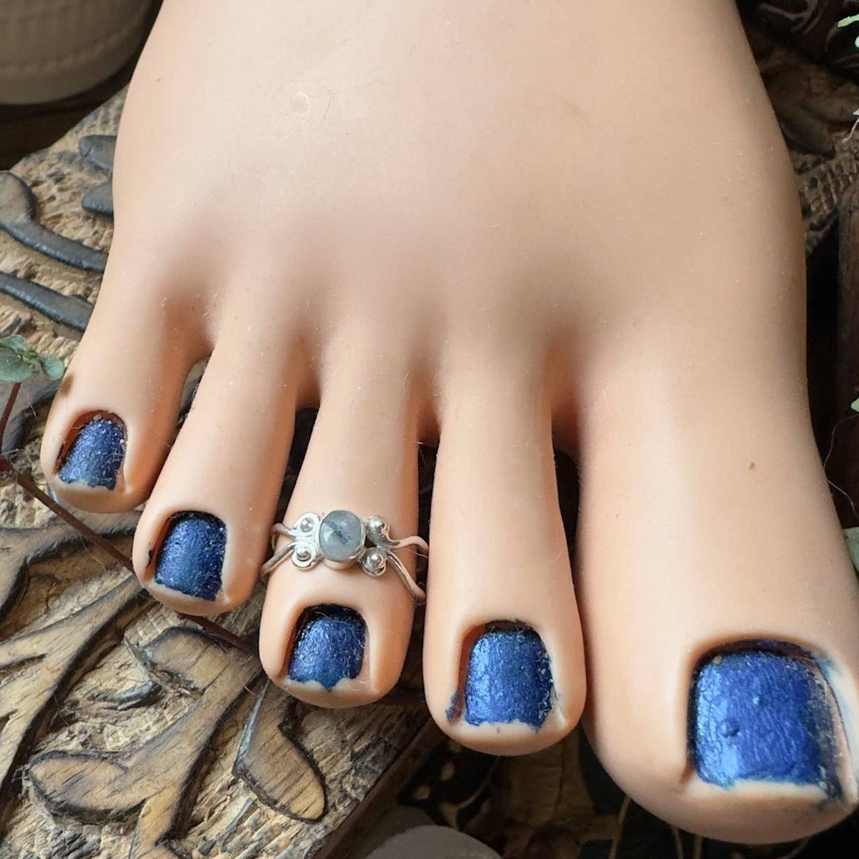 Moonstone Sterling Silver Toe Ring