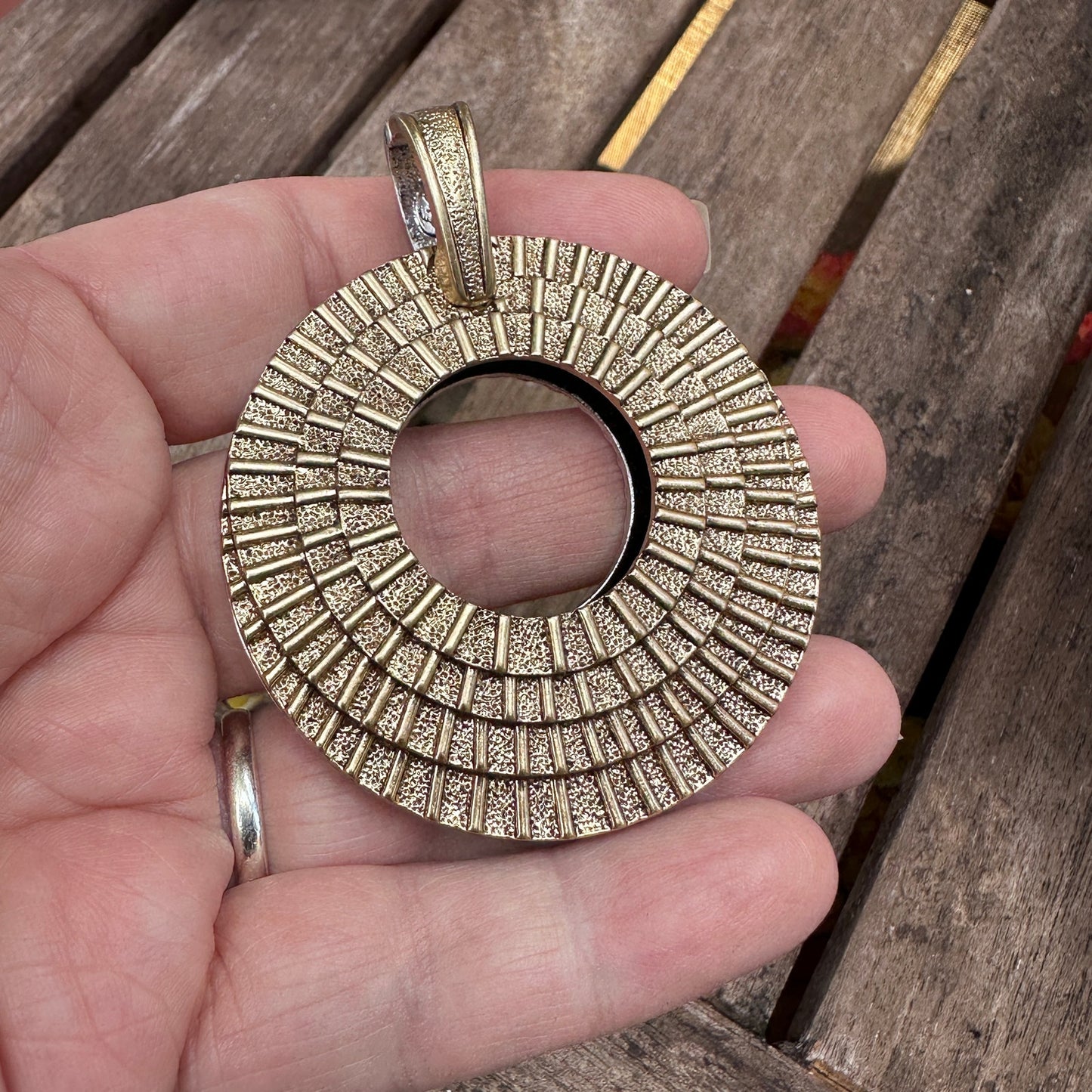 Vintage Premier Designs Reversible Pendant