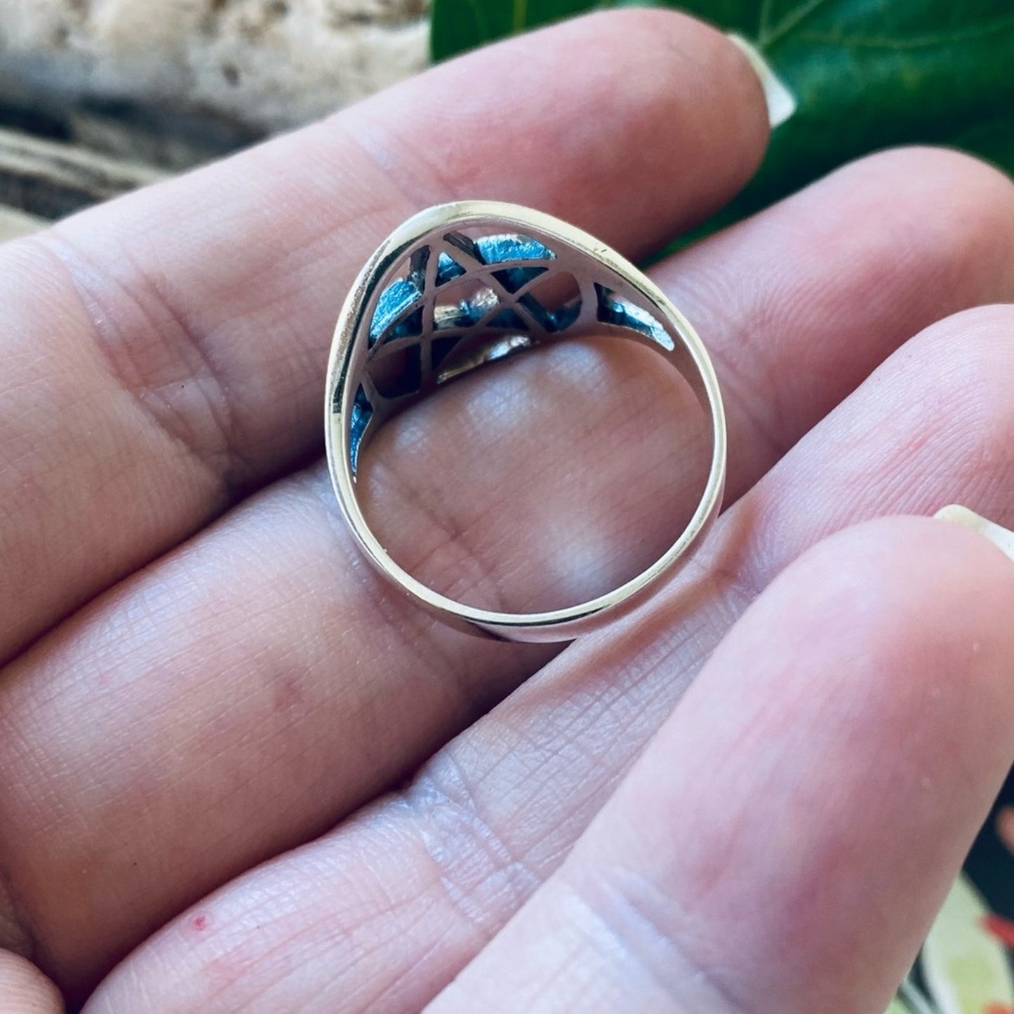 Sterling Silver Pentagram Ring