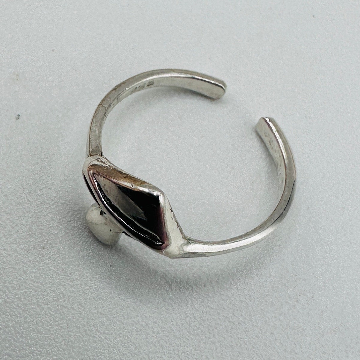 Sterling Silver Mushroom Toe Ring