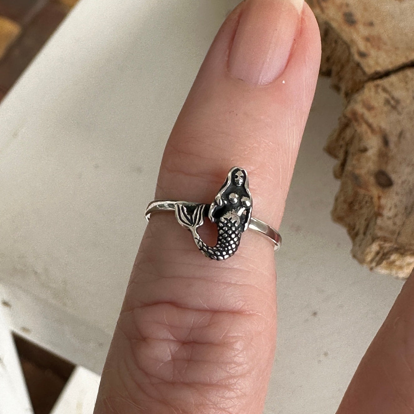 Mermaid Sterling Silver Toe Ring