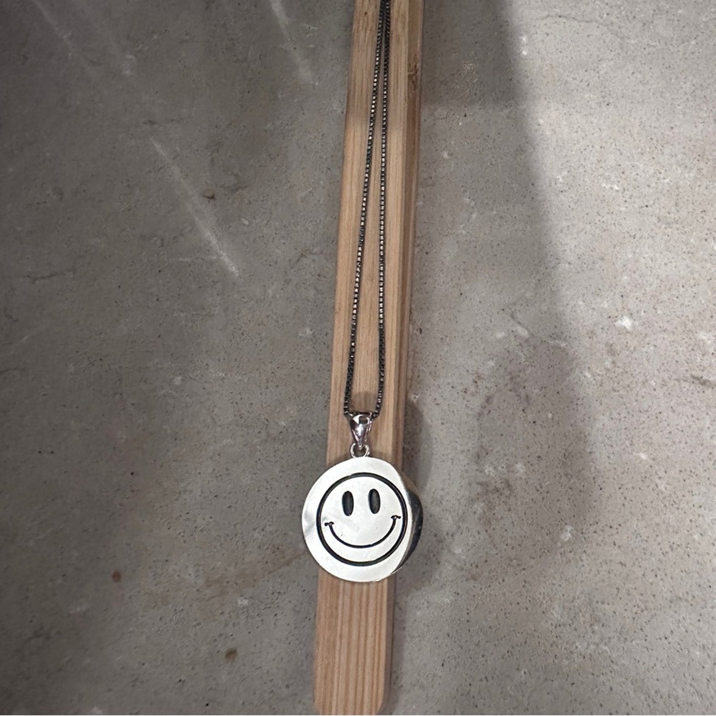 Sterling Silver Smiley Face Necklace – “Smile You’re Beautiful”