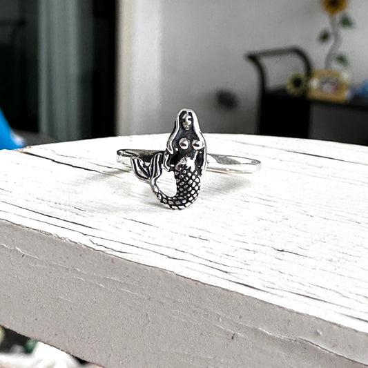 Mermaid Sterling Silver Toe Ring